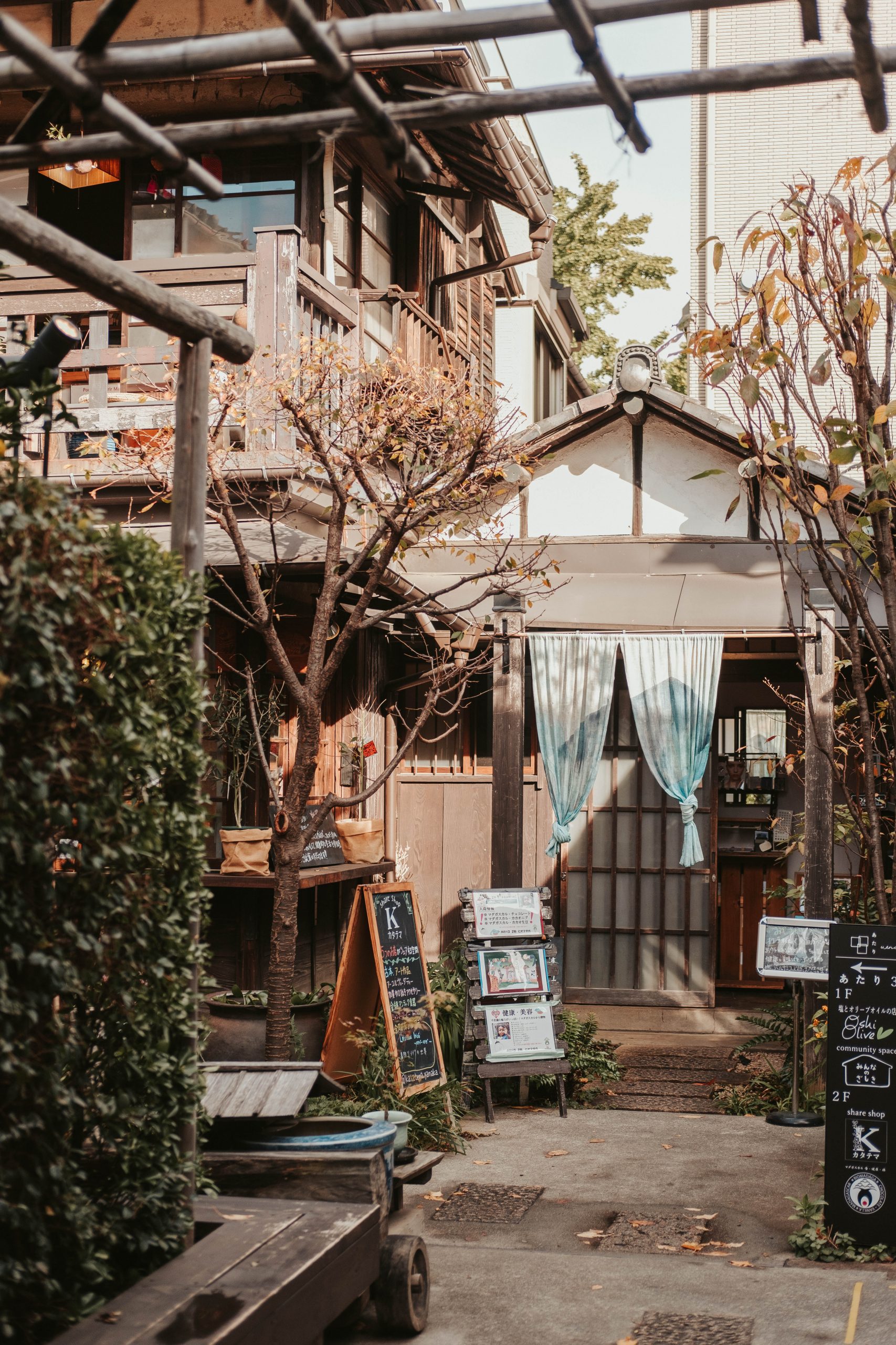 Courtyard for Yanaka beer hall