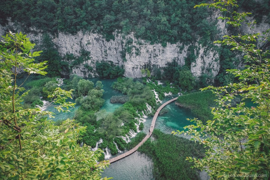 Views of Plitvice Lakes National Park in Croatia