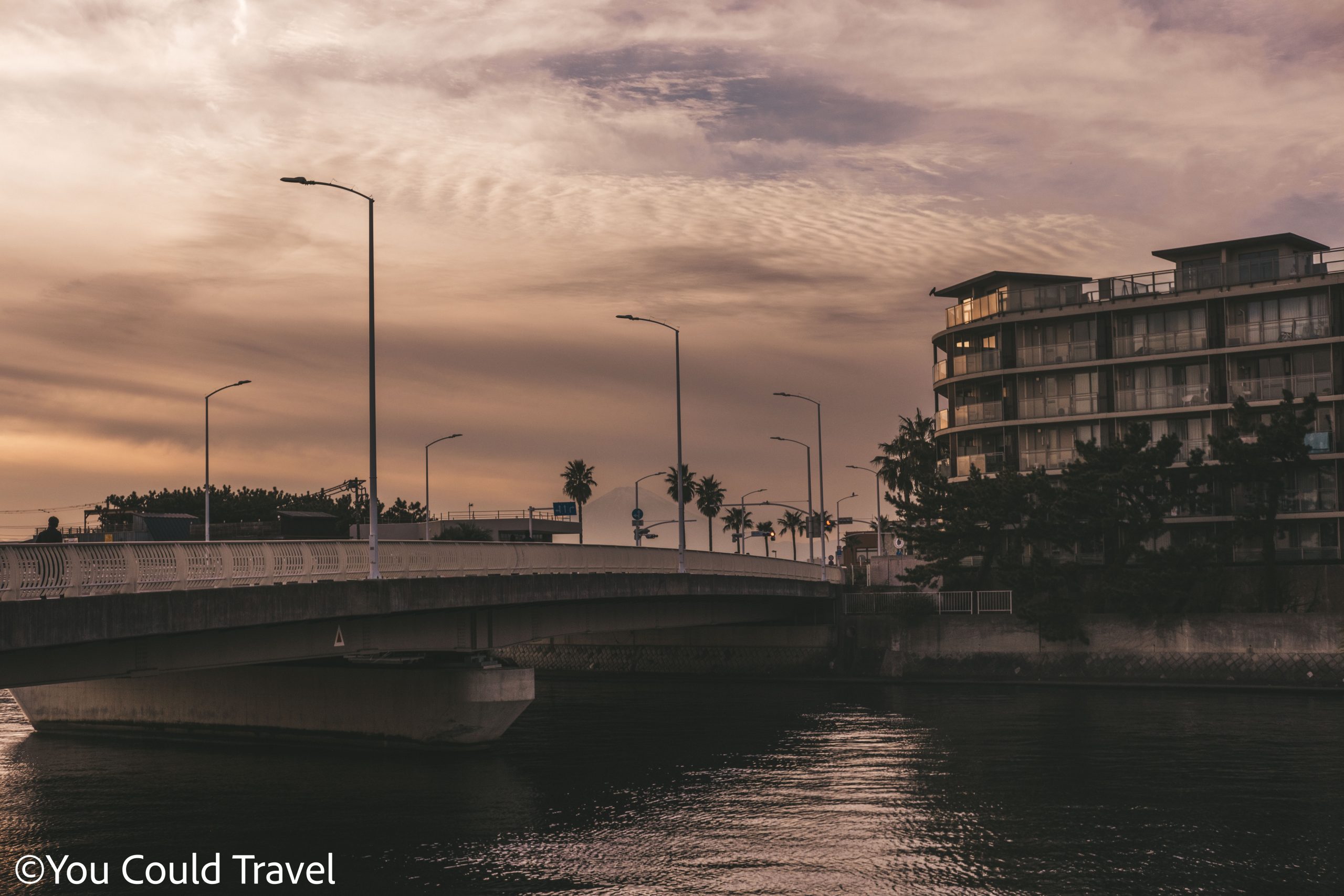 Crossing the Benten bridge to Enoshima