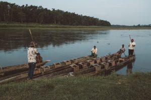 Culture in Nepal Boats in Chitwan