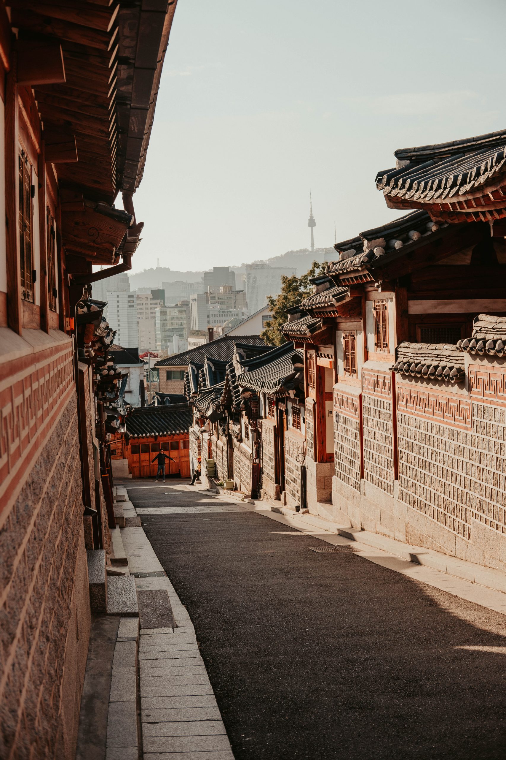 Cute and charming streets in Hanok village Seoul