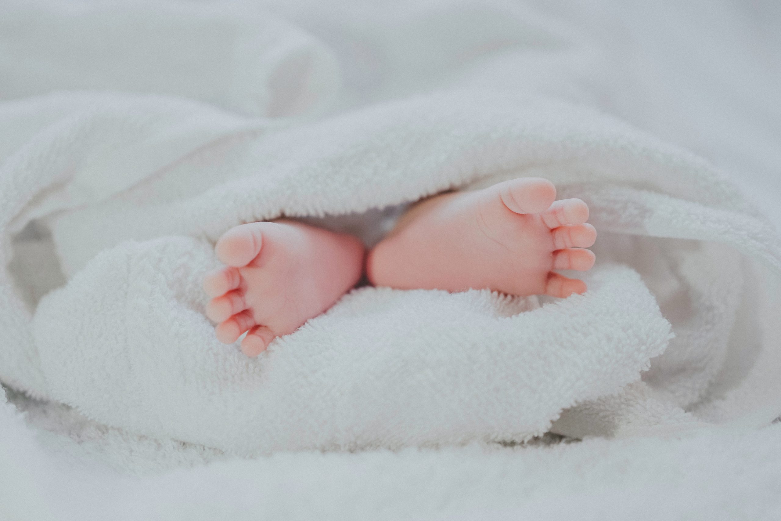 Cute Baby asleep waiting for the ursitoare in Romania