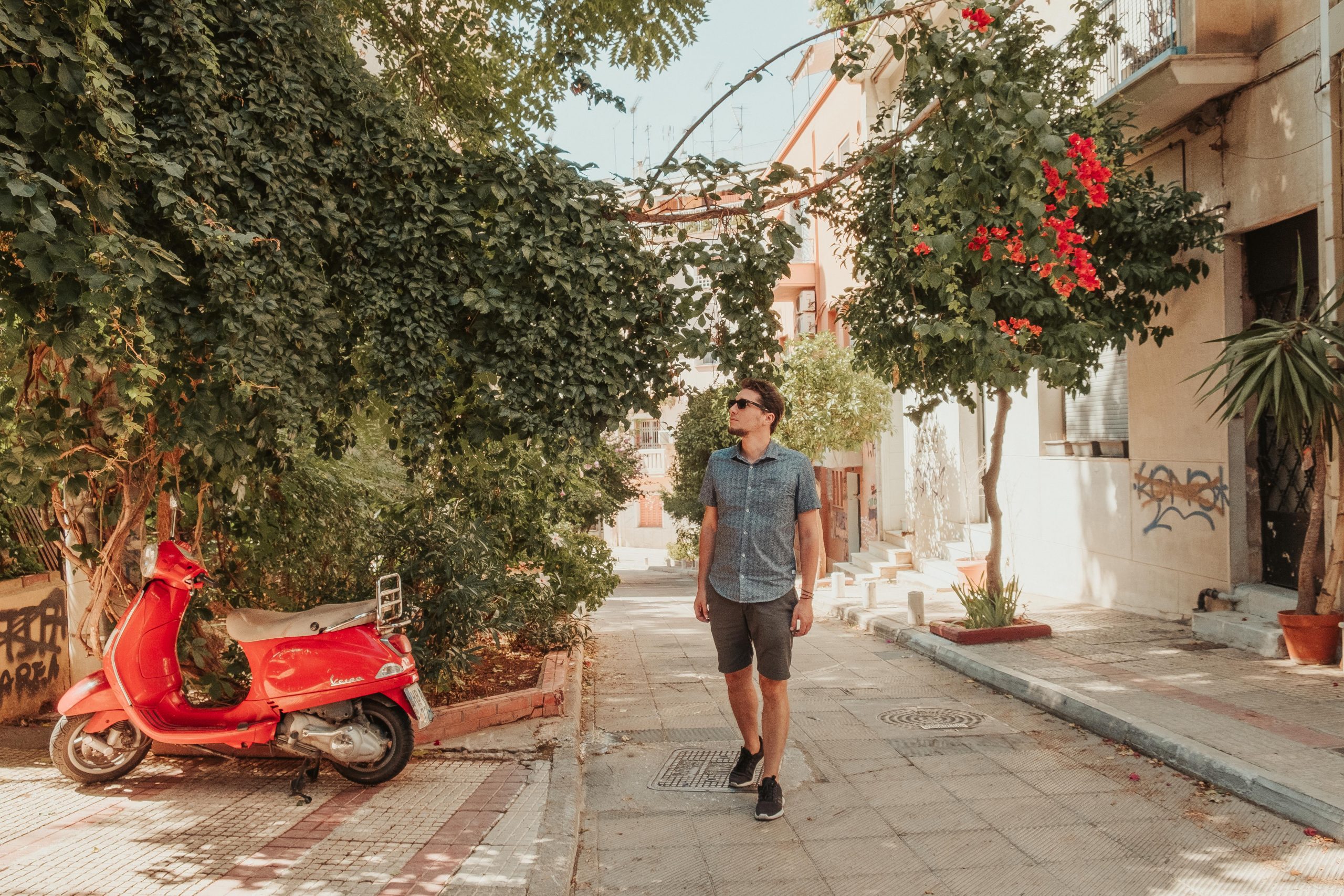 Cute residential streets in Athens Cute residential streets in Athens
