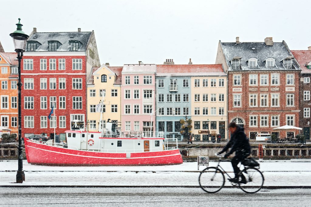 Cycling outdoors is one of the best things to do in Copenhagen in winter