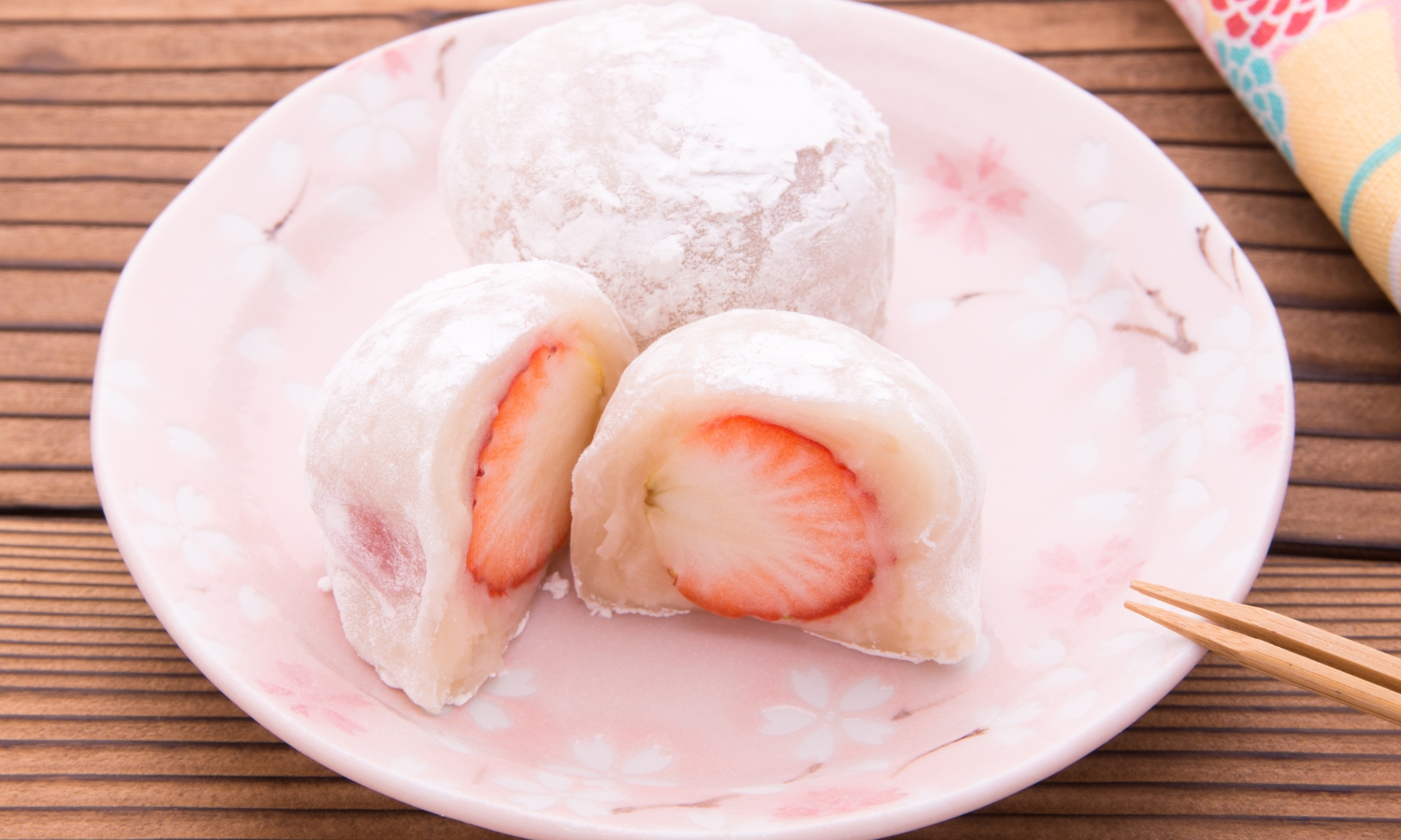 Daifuku with strawberry in it