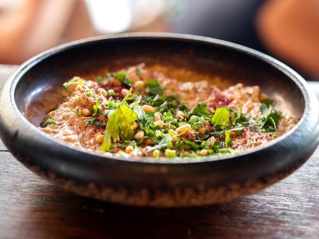 Delicious Israeli Food served in a beautiful bowl