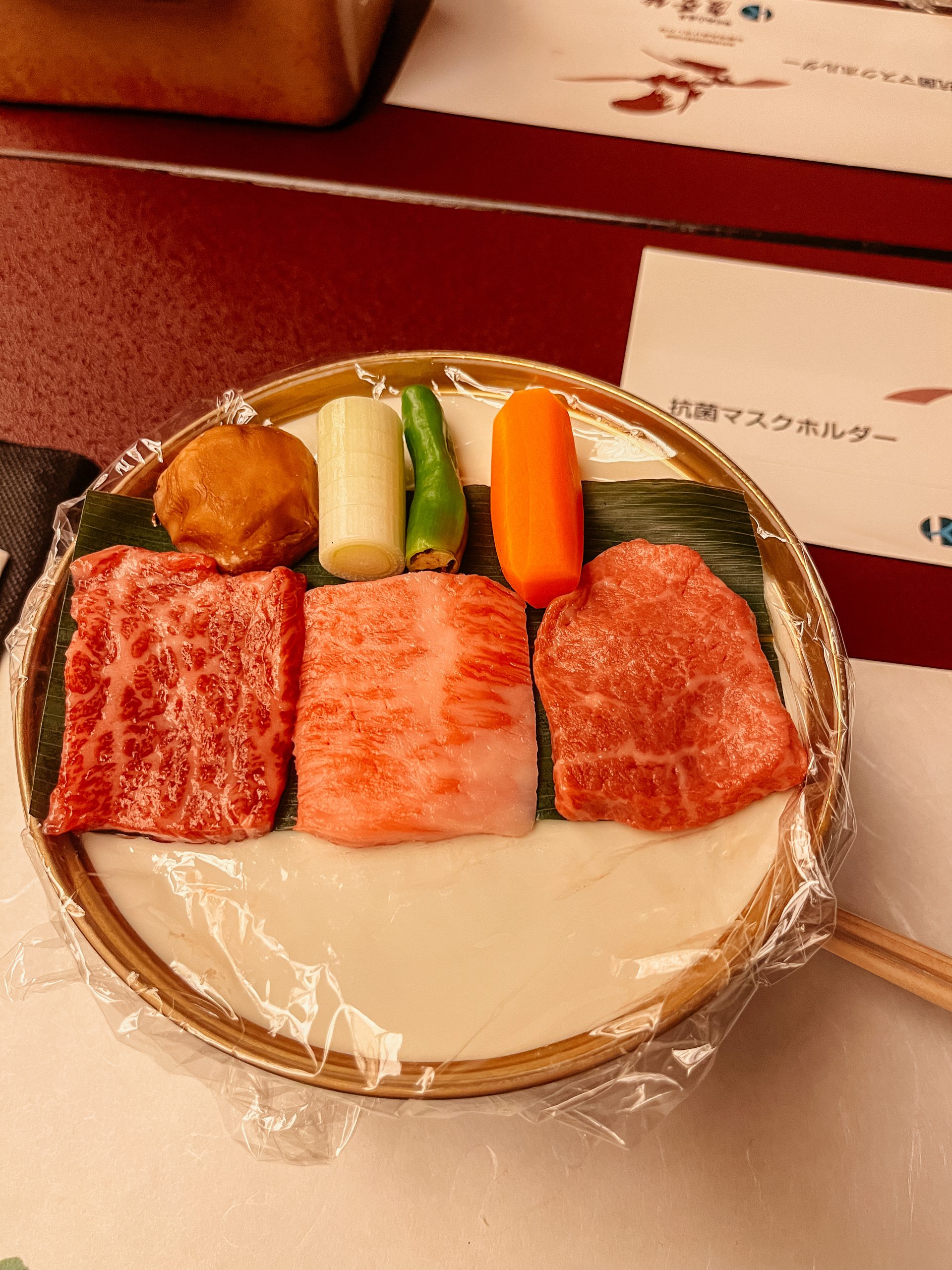 Different type of beef and veg to be grilled