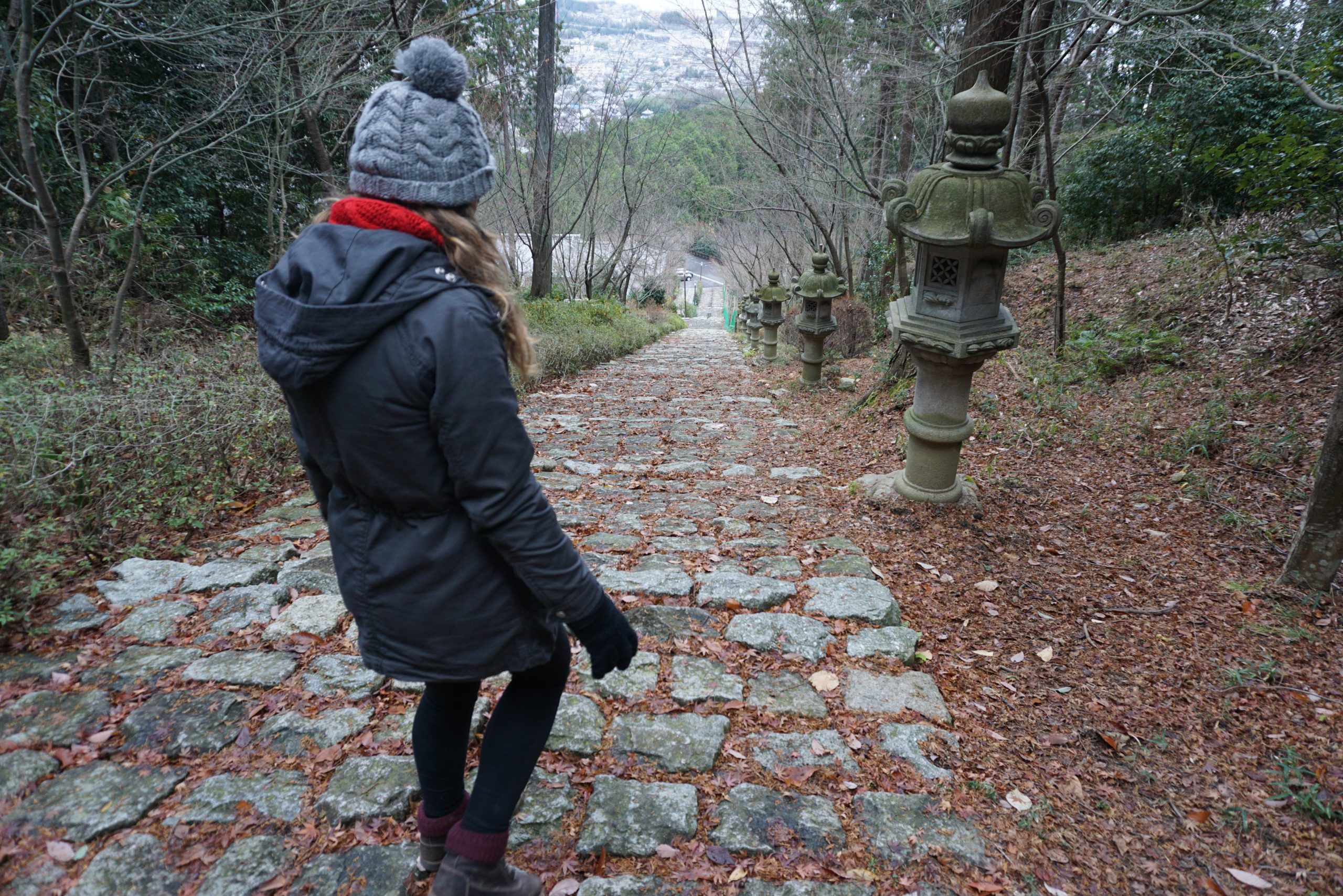 Dressed for February in Kyoto