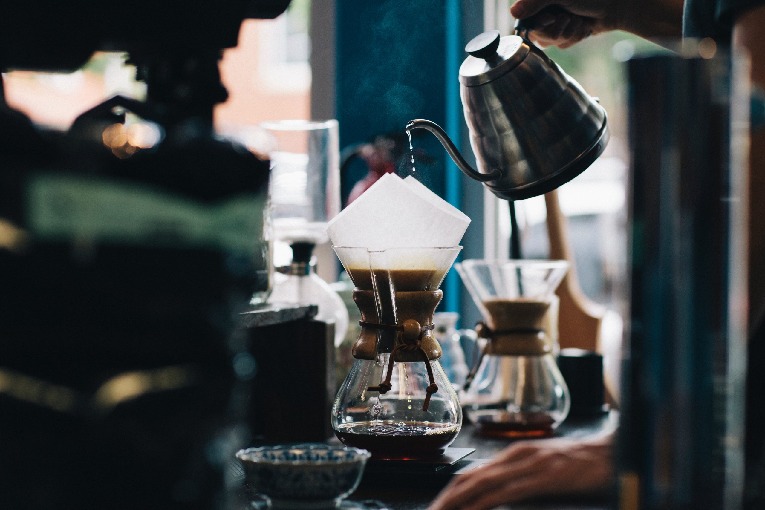 Dripping coffee Technique