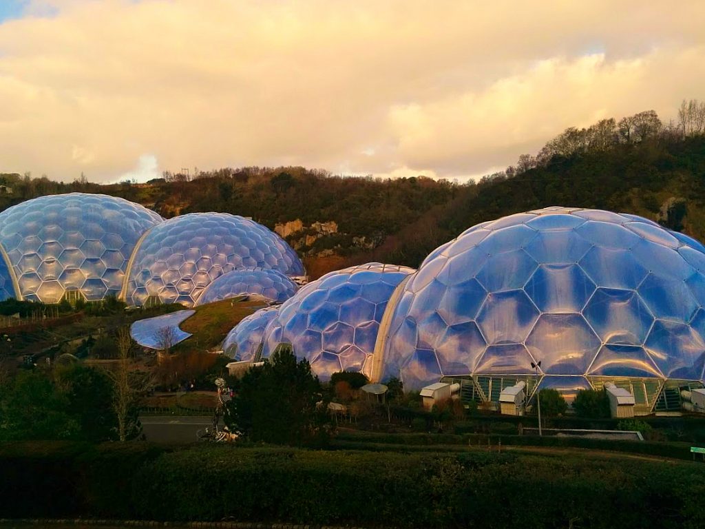 Eden Project Biomes Sunset