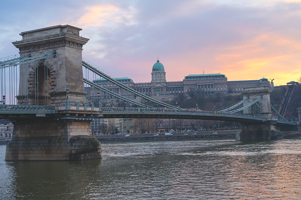Elizabeth Bridge Budapest Sunset Elizabeth Bridge Budapest Sunset