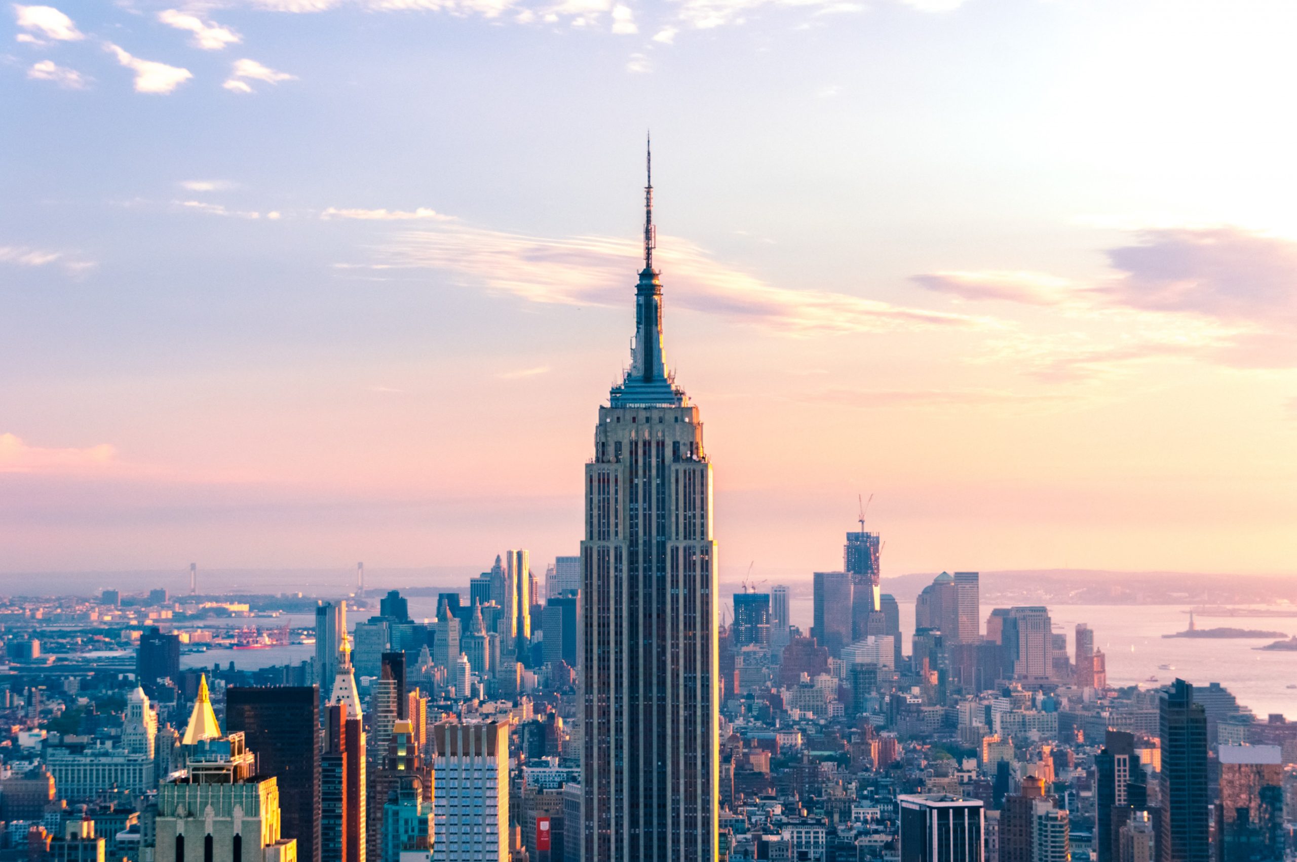 Empire state building during sunset - stay in midtown to be close to attractions