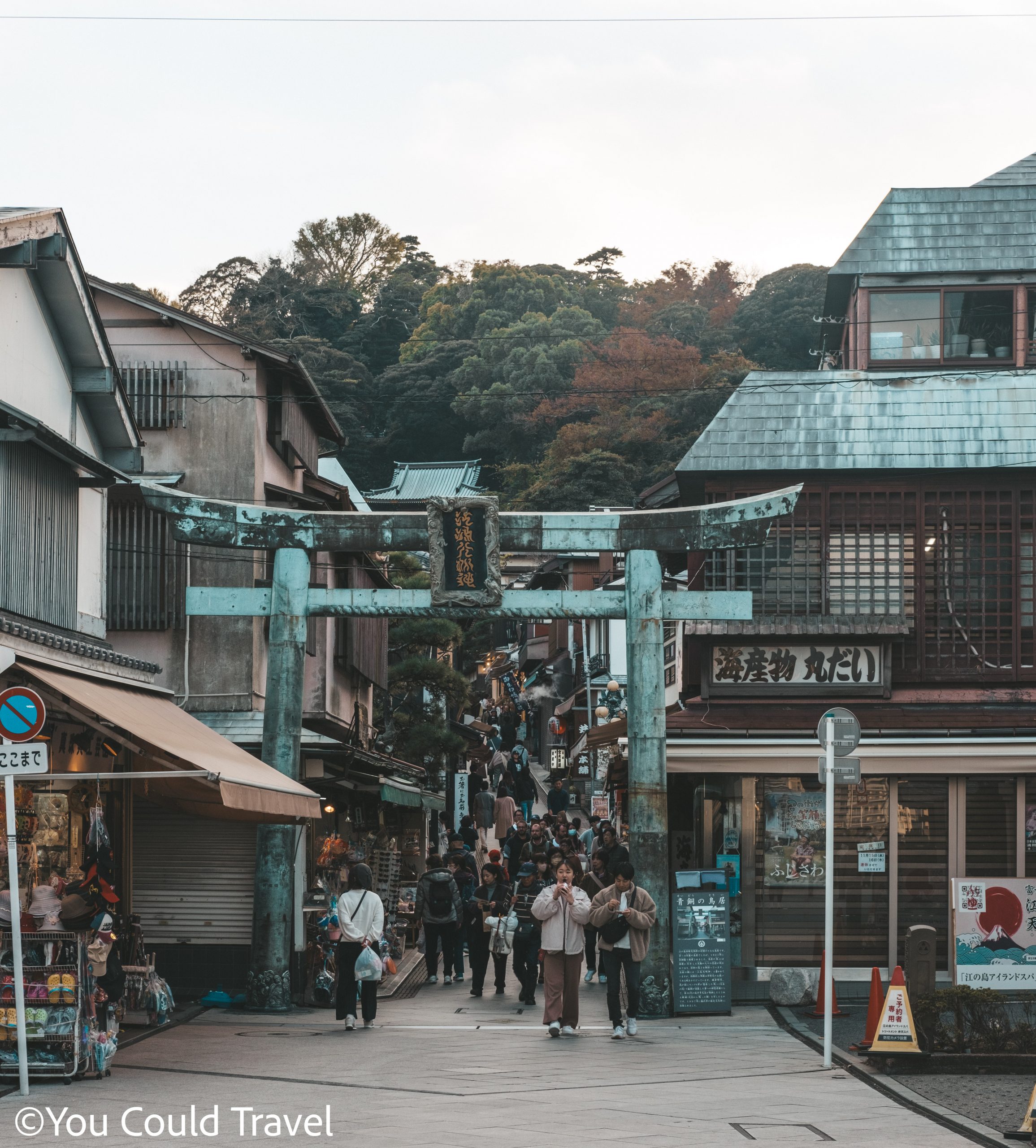 Enoshima Bronze Torii Arch