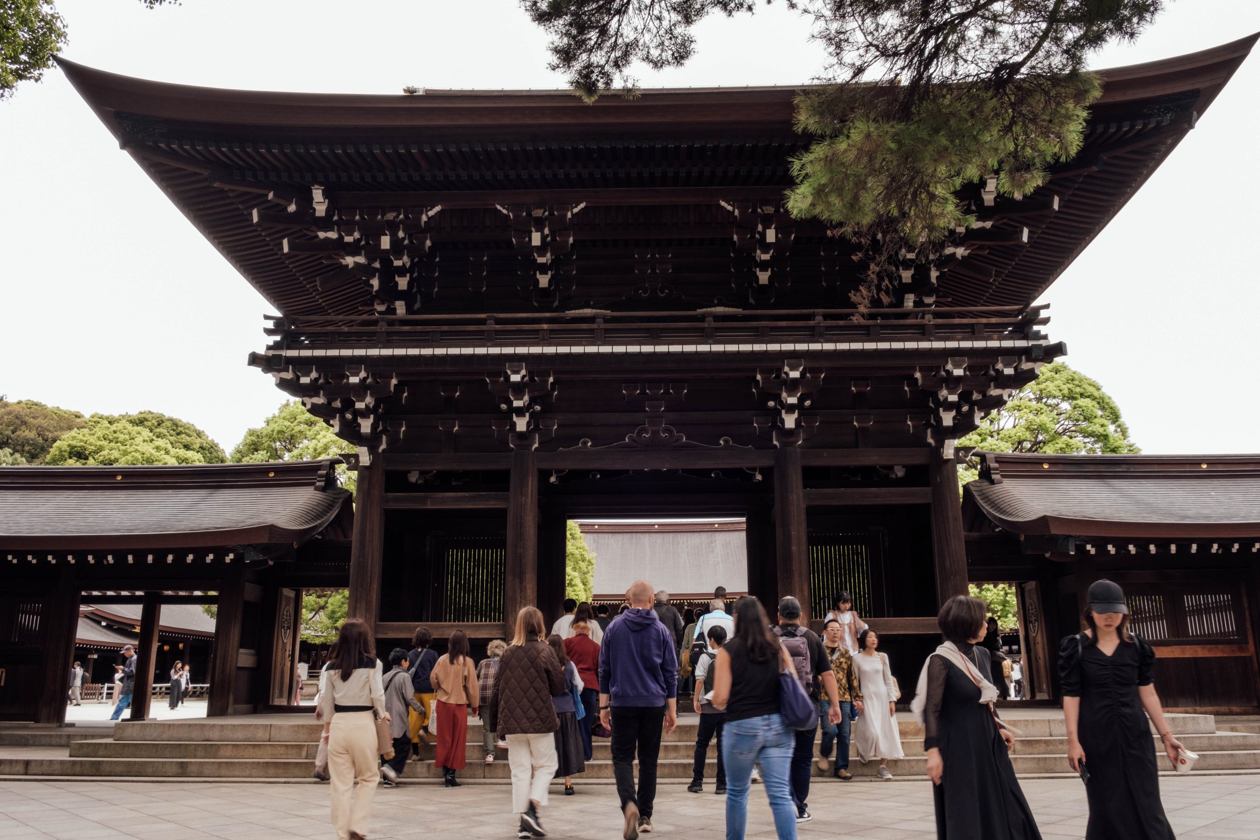 Entrance to the main meiji Jingu Entrance to the main meiji Jingu