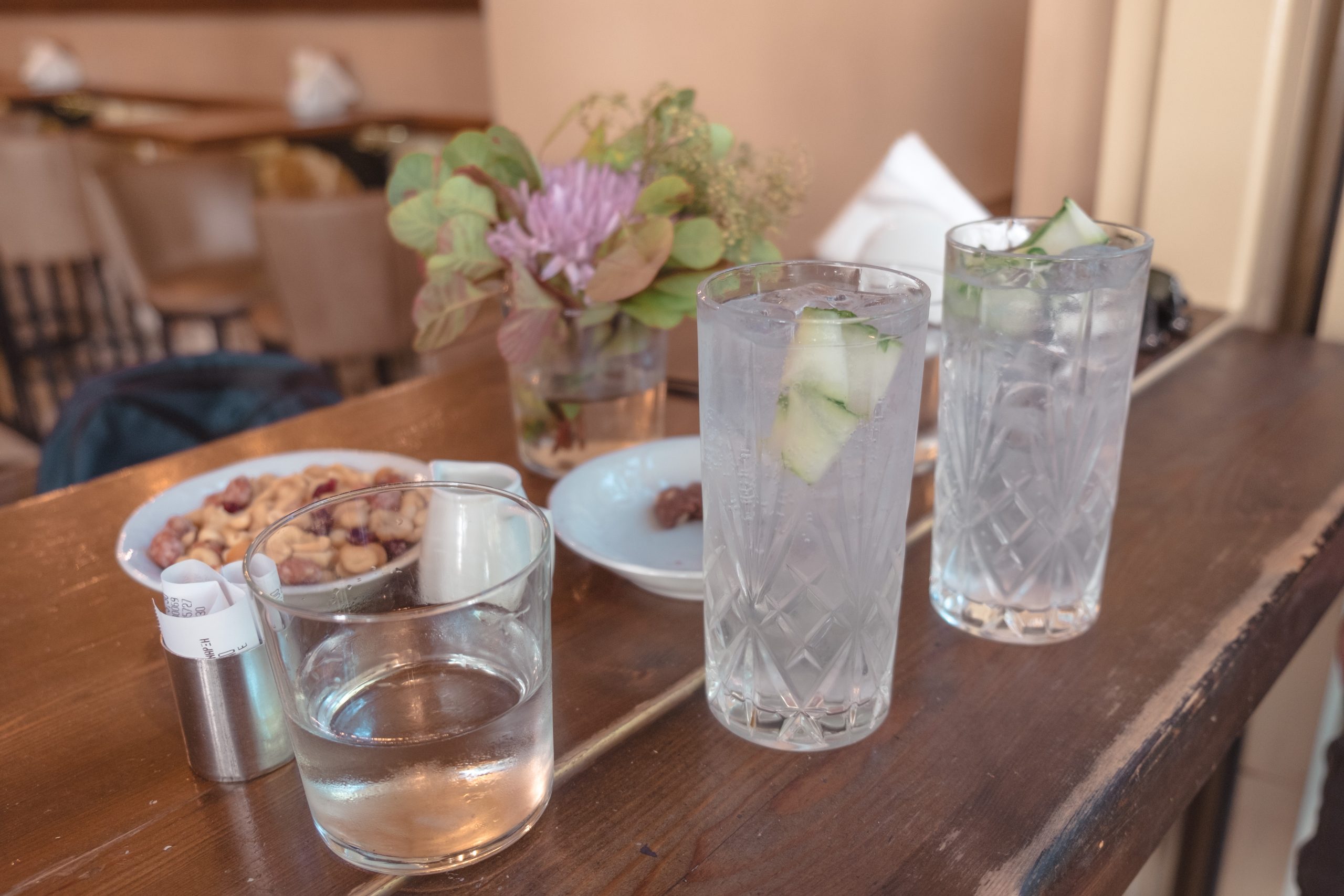 Espresso and Gin tonic in Athens