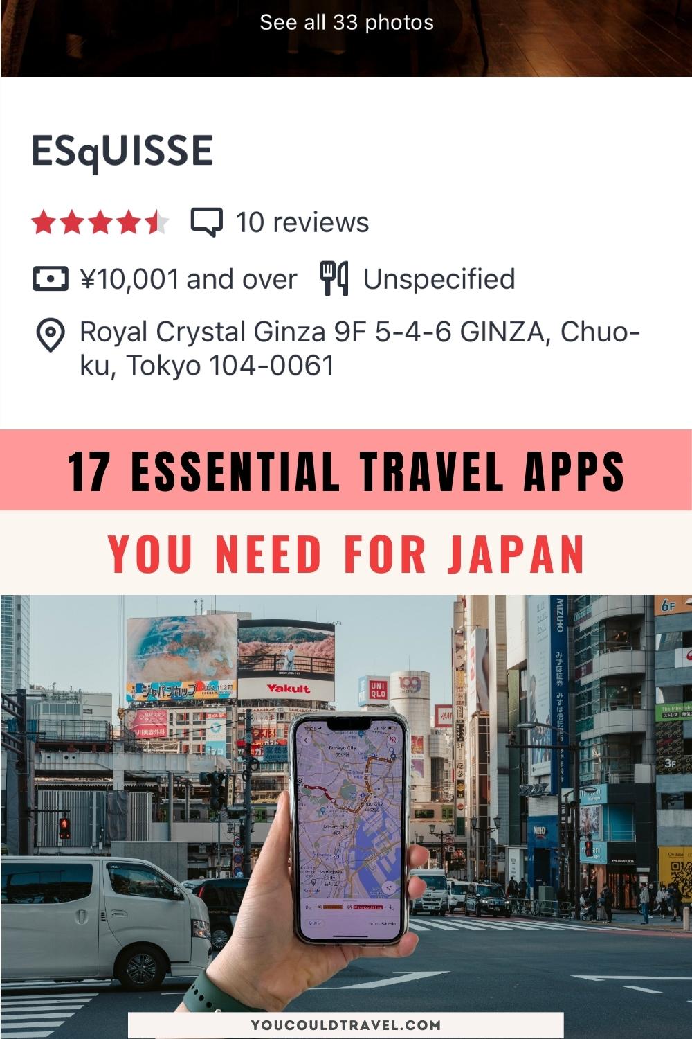Essential travel apps for Japan