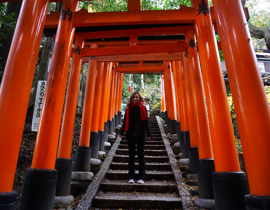 Cory visiting the Fushimi Inari Shrine
