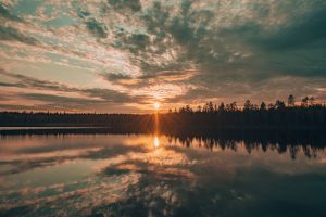Finnish Lapland Midnight sun