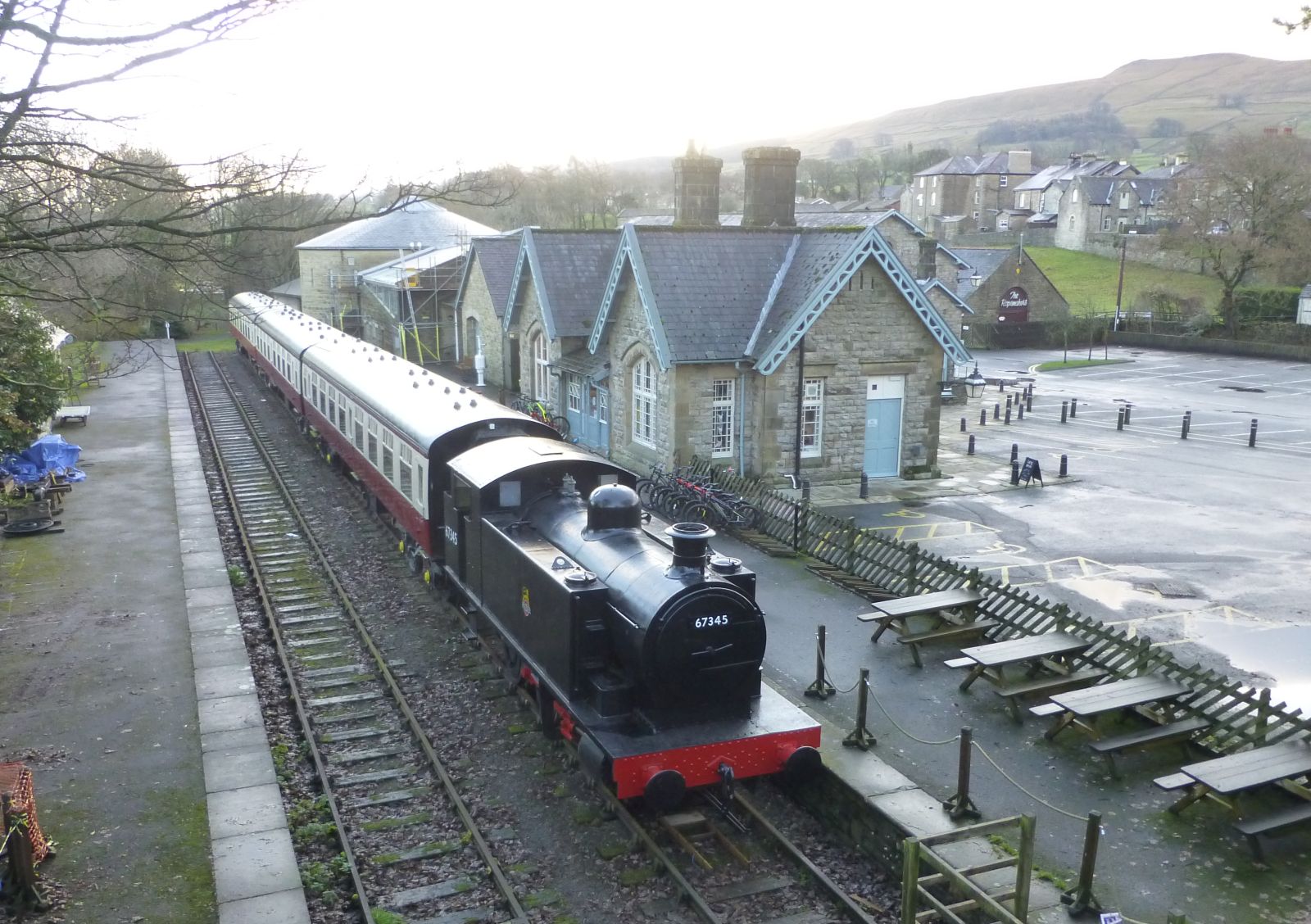 Former Hawes railway station now the Dales country museum