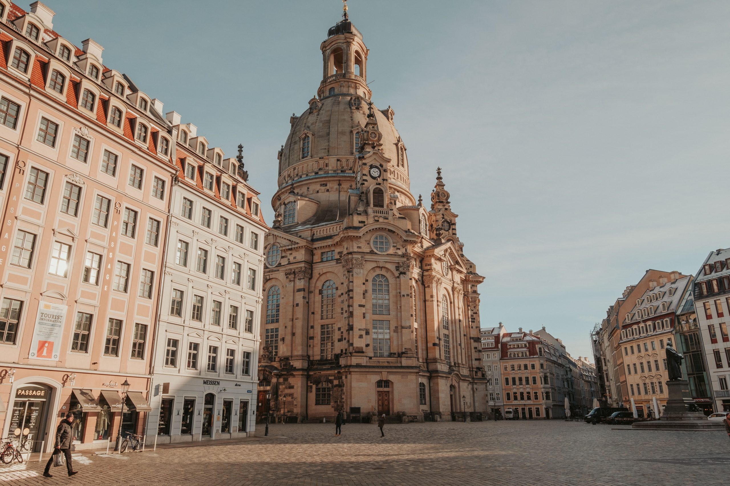 Frauenkirche in the morning in Dresden