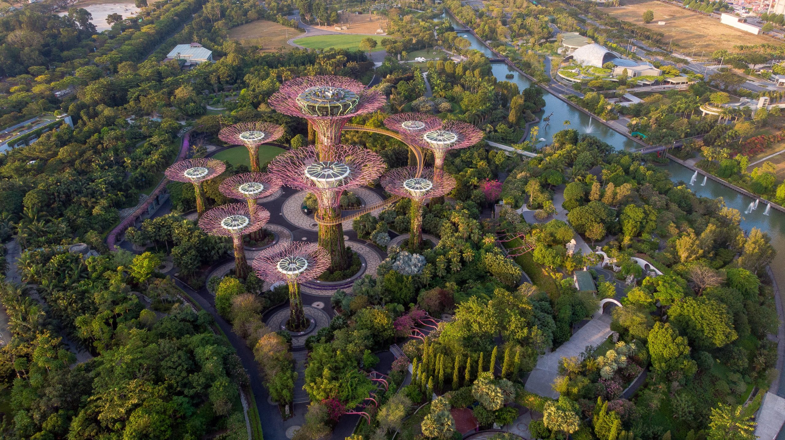 Gardens by the bay Drone Singapore itinerary Gardens by the bay Drone Singapore itinerary