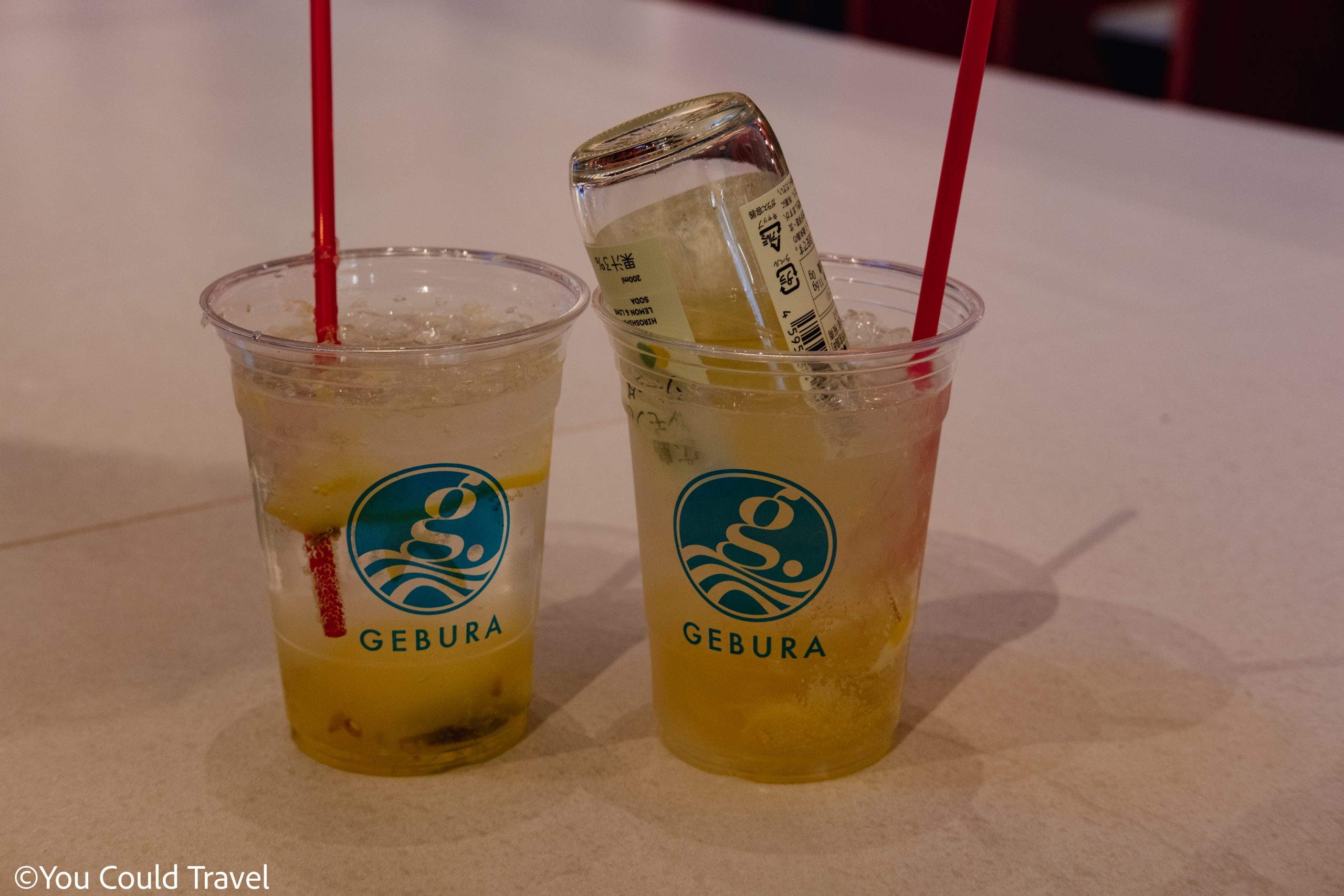 Gebura sisters Hiroshima lemon drinks