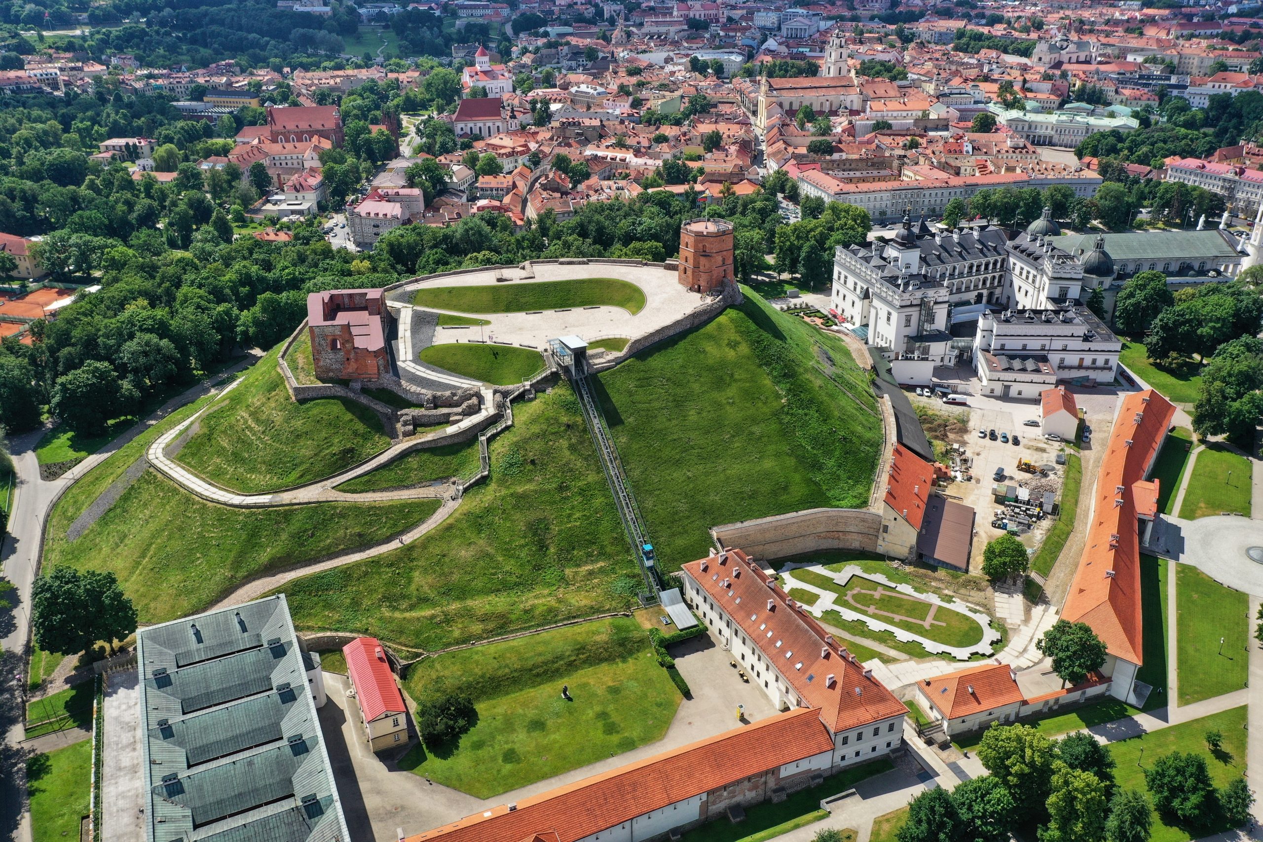 Gediminas castle old town Vilnius Lithuania (Shutterstock)