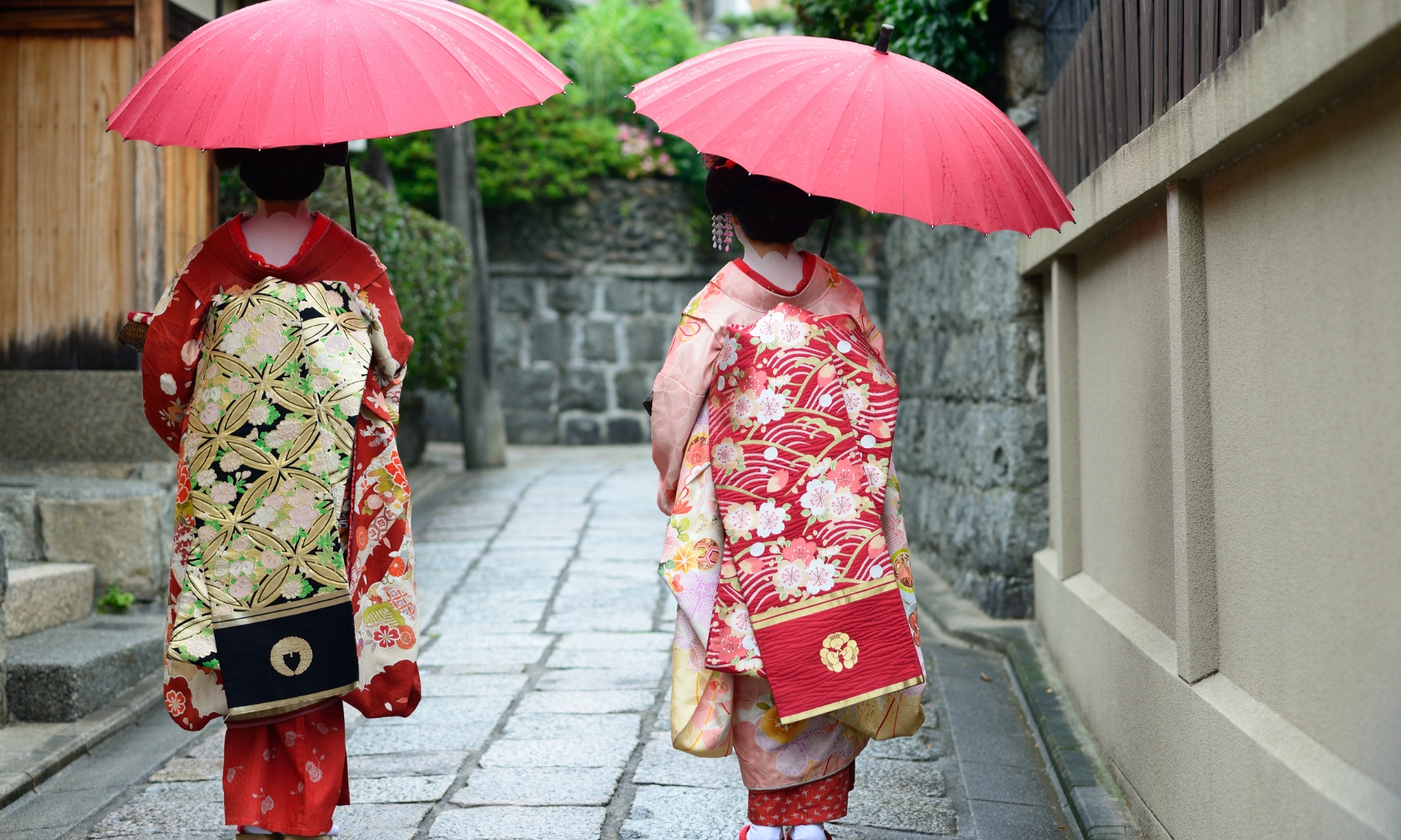 Geisha kimono from the back