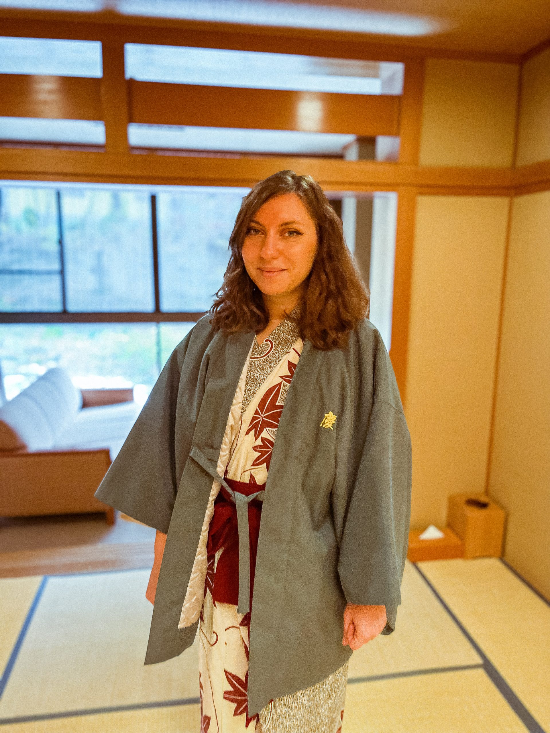 Getting ready for dinner in my yukata