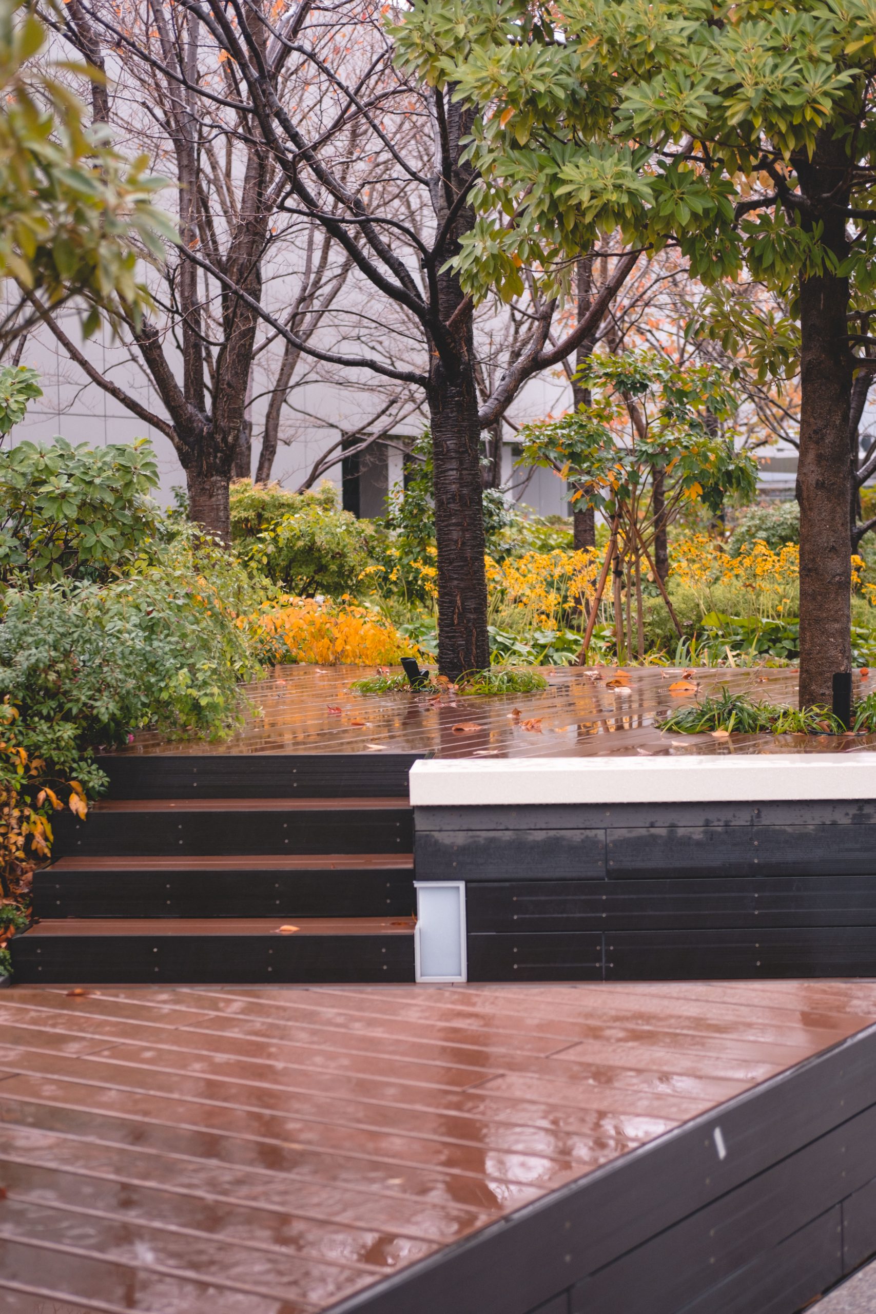 Ginza Six rooftop garden in the autumn