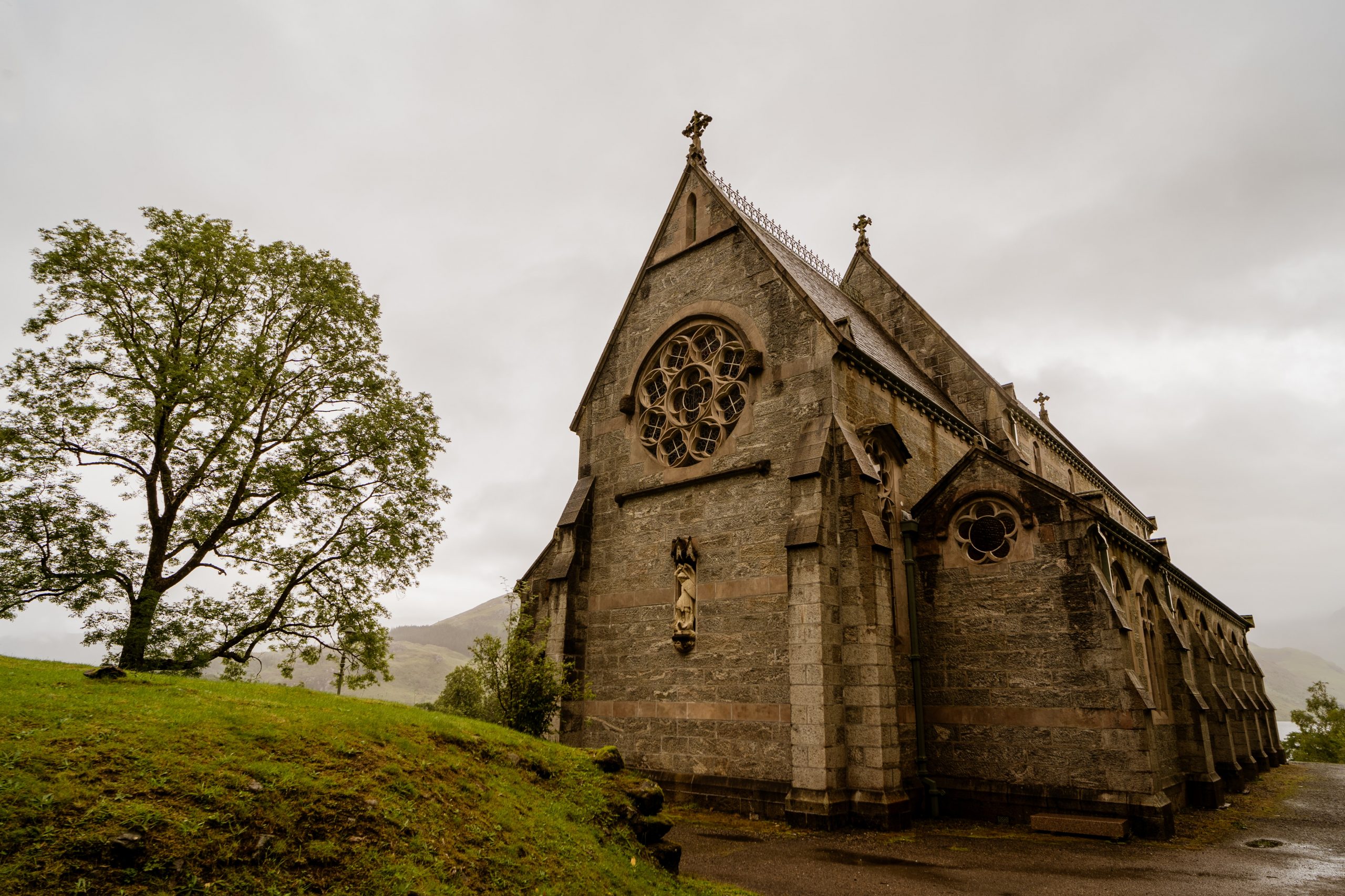 Glenfinnan Church in the highlands Scotland