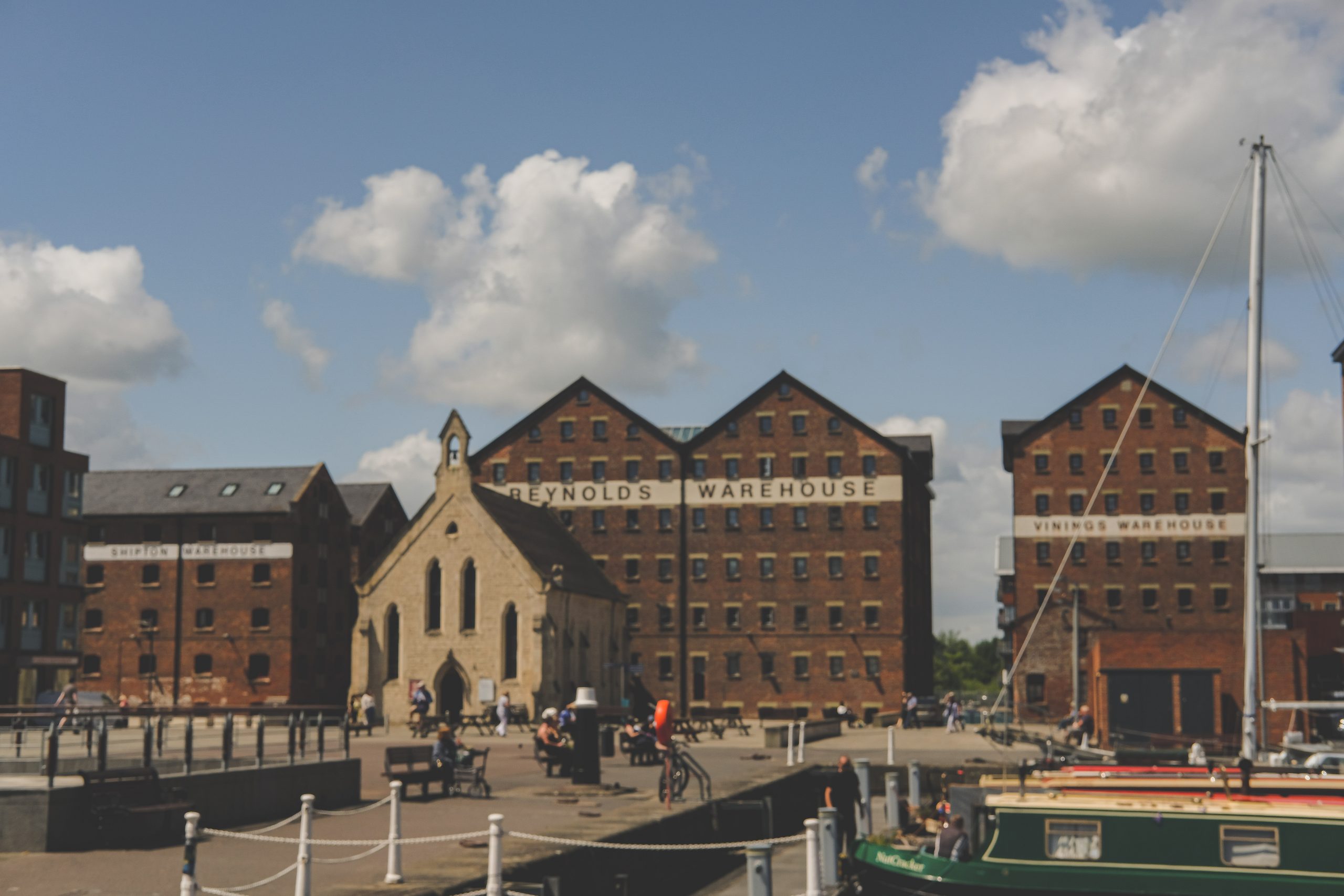 Gloucester Docks on a sunny day