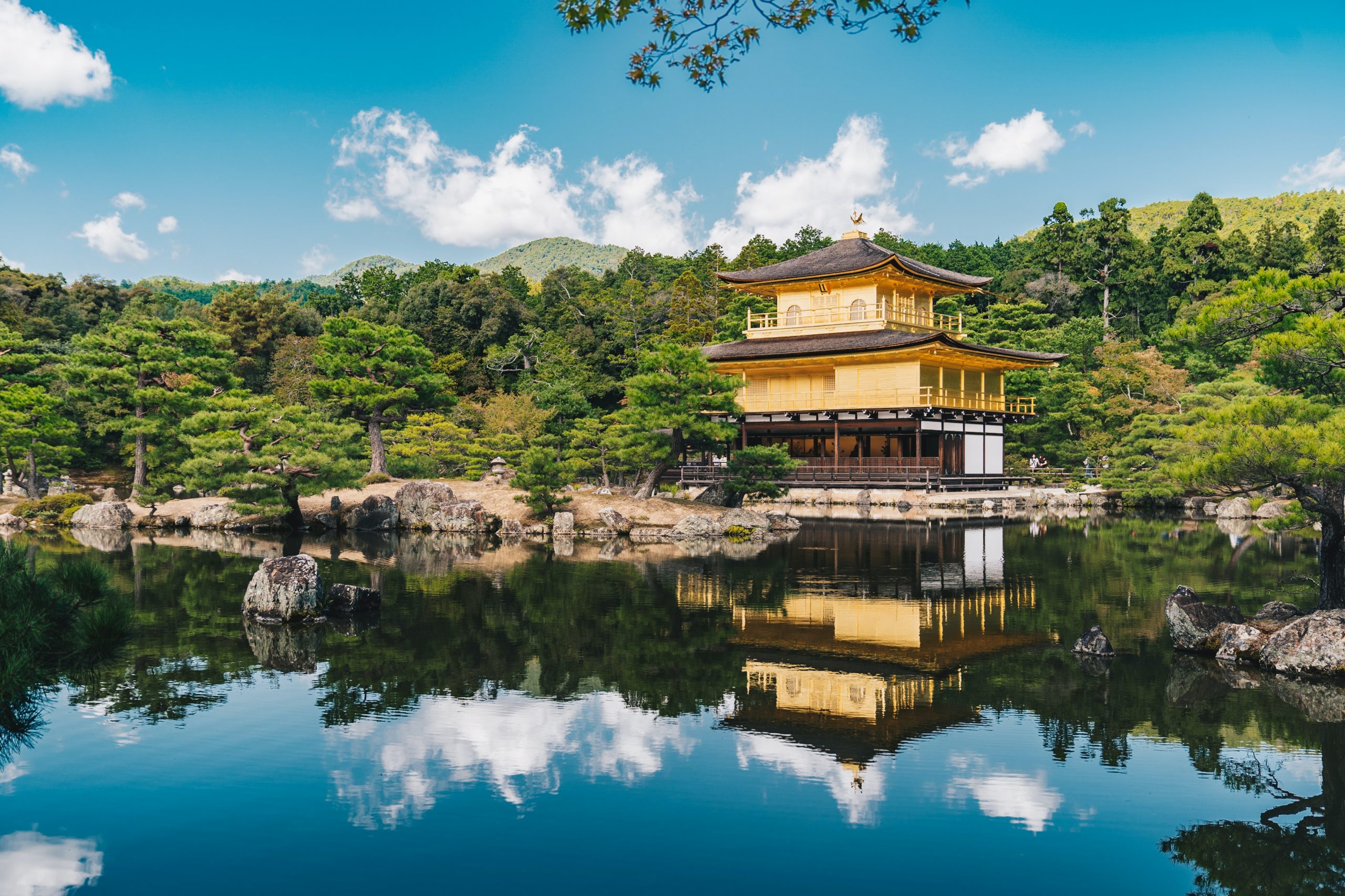 Golden pavilion in Kyoto, Japan
