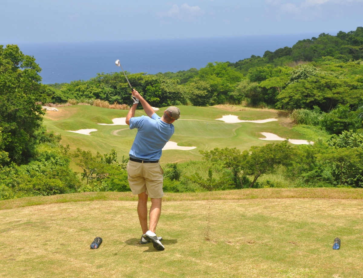 Golfing in Jamaica