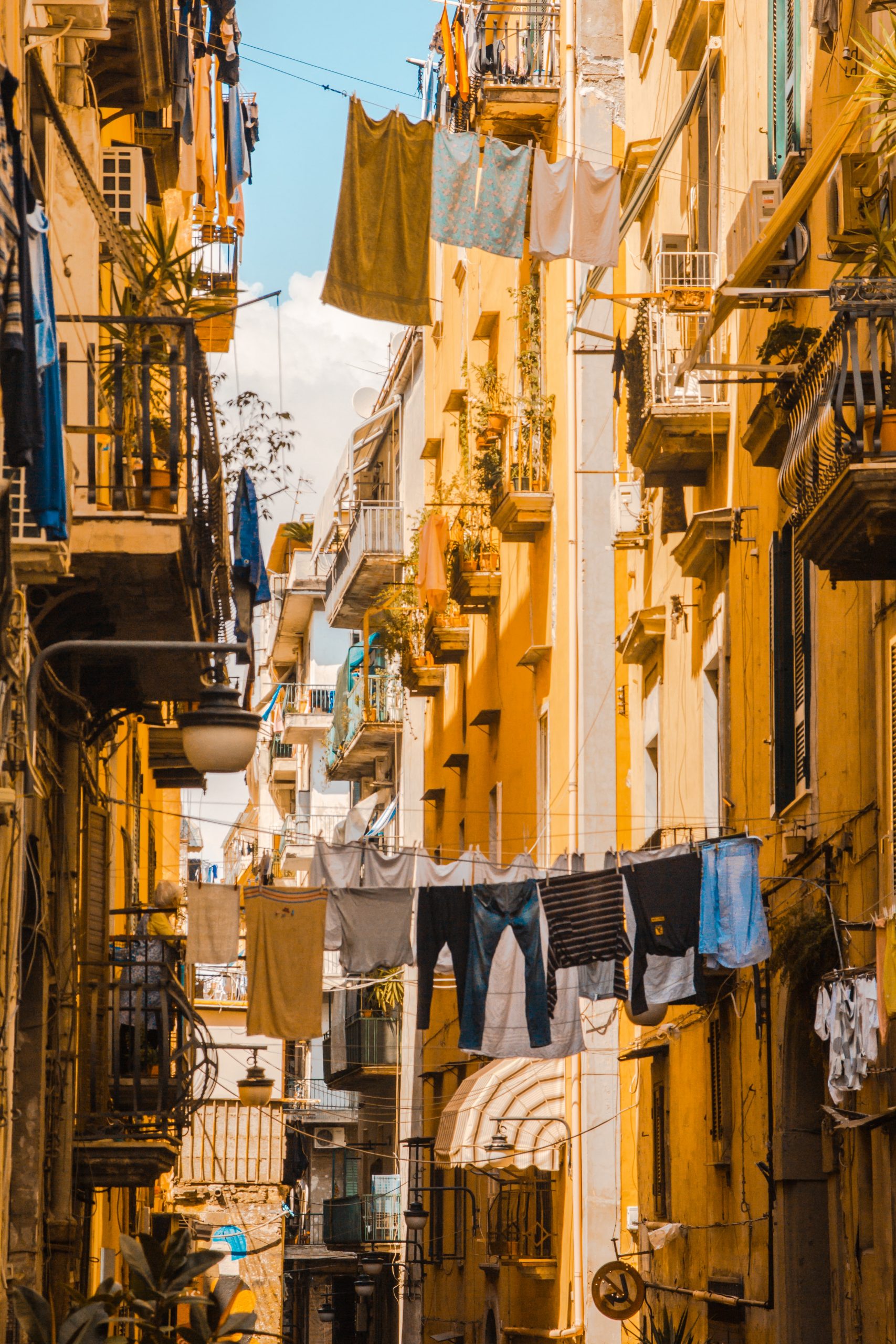 Gorgeous streets of Naples in Italy