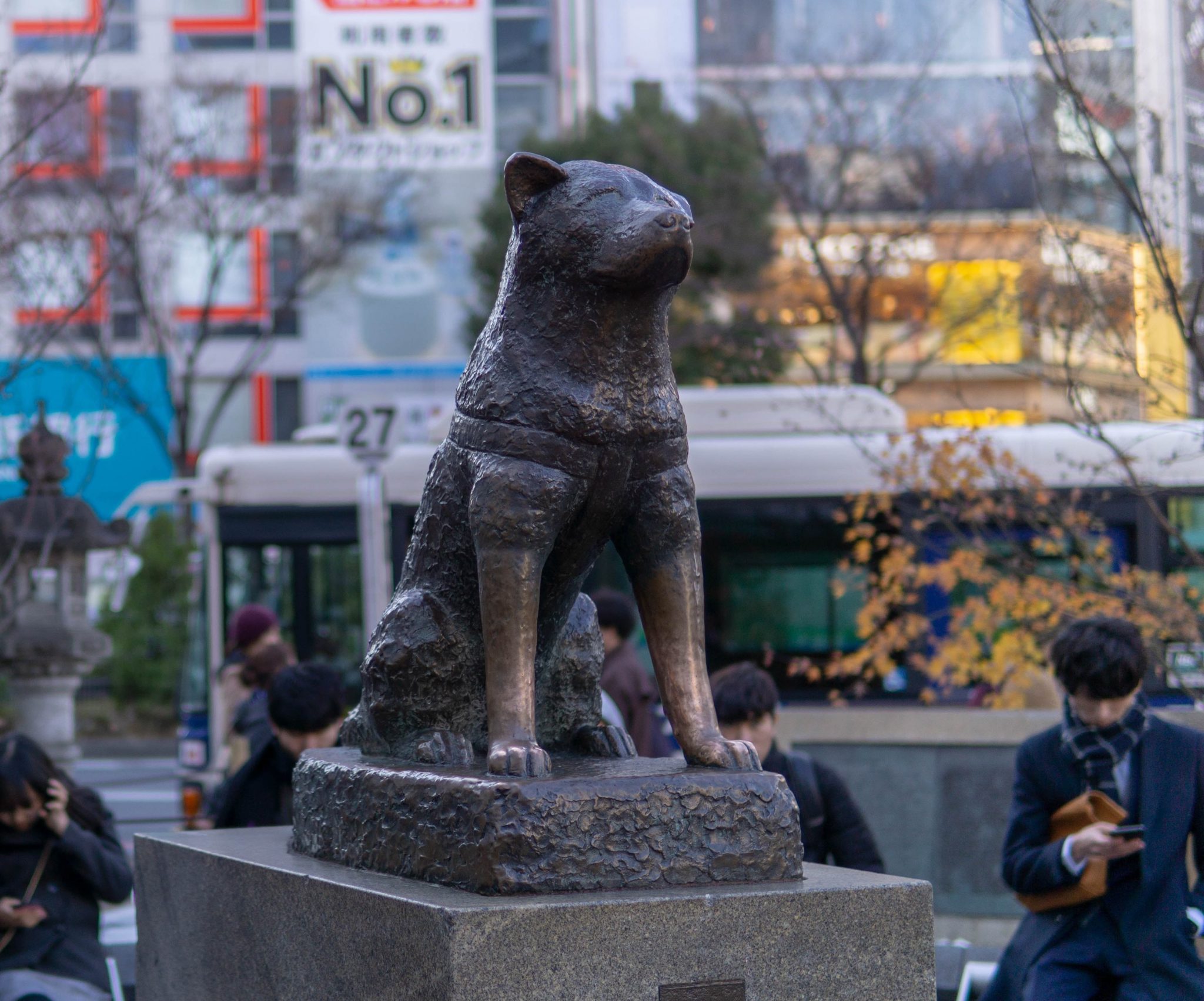 Hachiko statue in Shibuya area