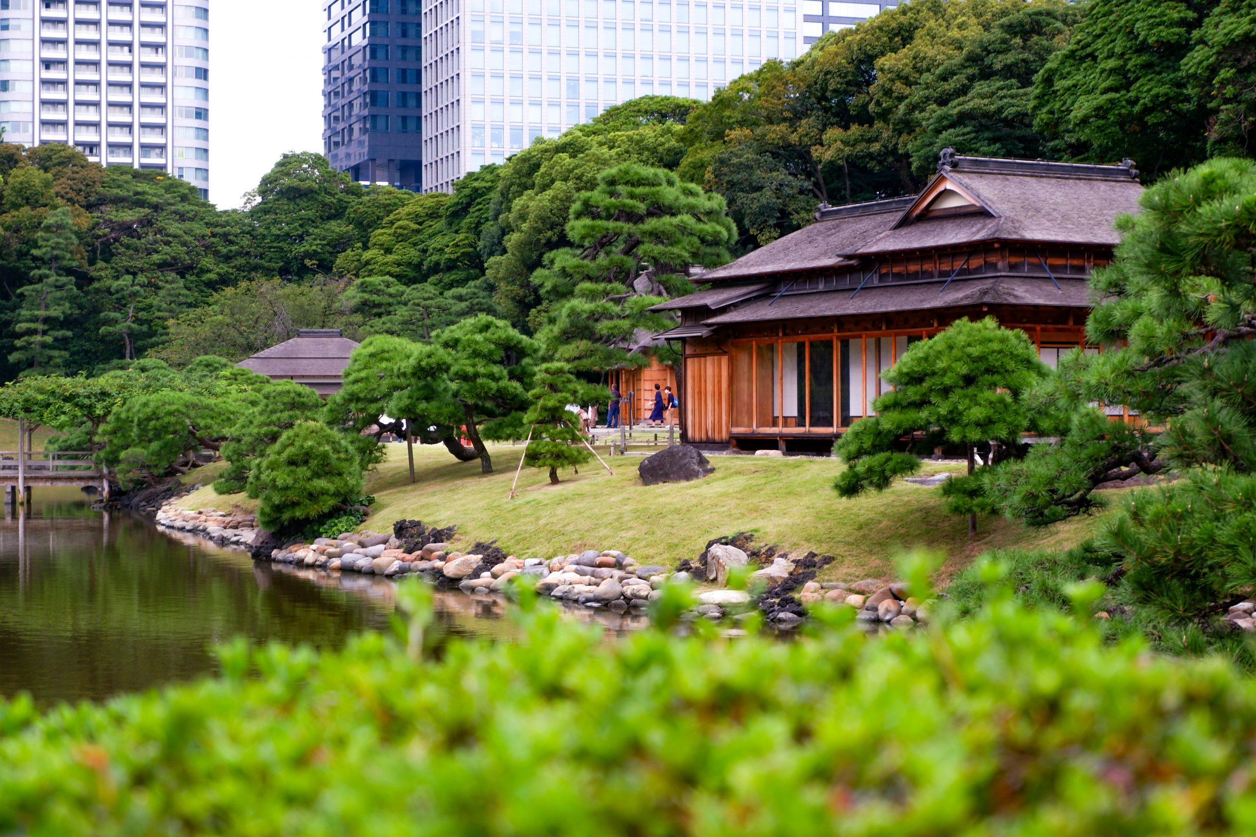 Hamarikyu Gardens gardens in Chuo next to Ginza