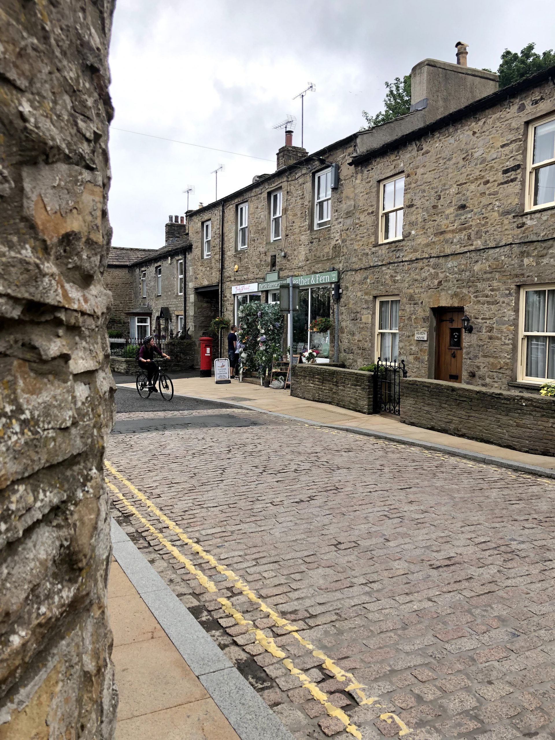 Hawes market place in the centre