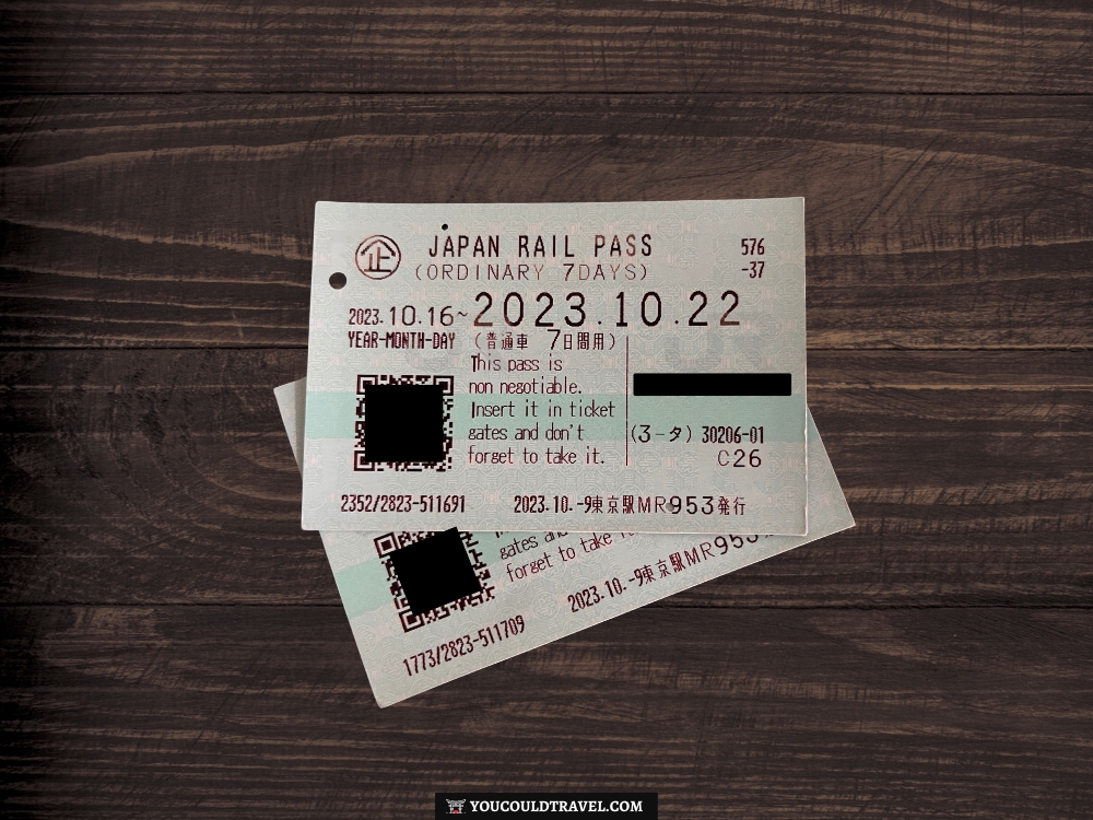 How the new Japan Rail Passes look like - Simply use these tickets at any automated JR gate