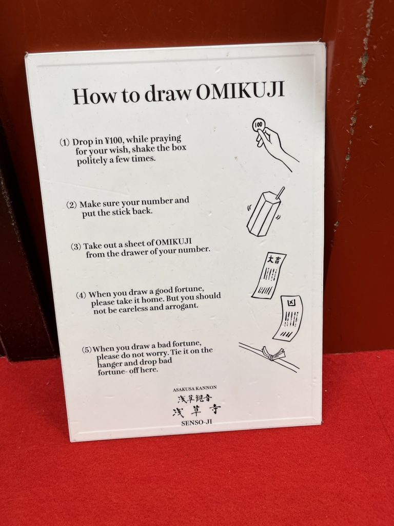 How to Draw an omikuji at Sensoji in Asakusa