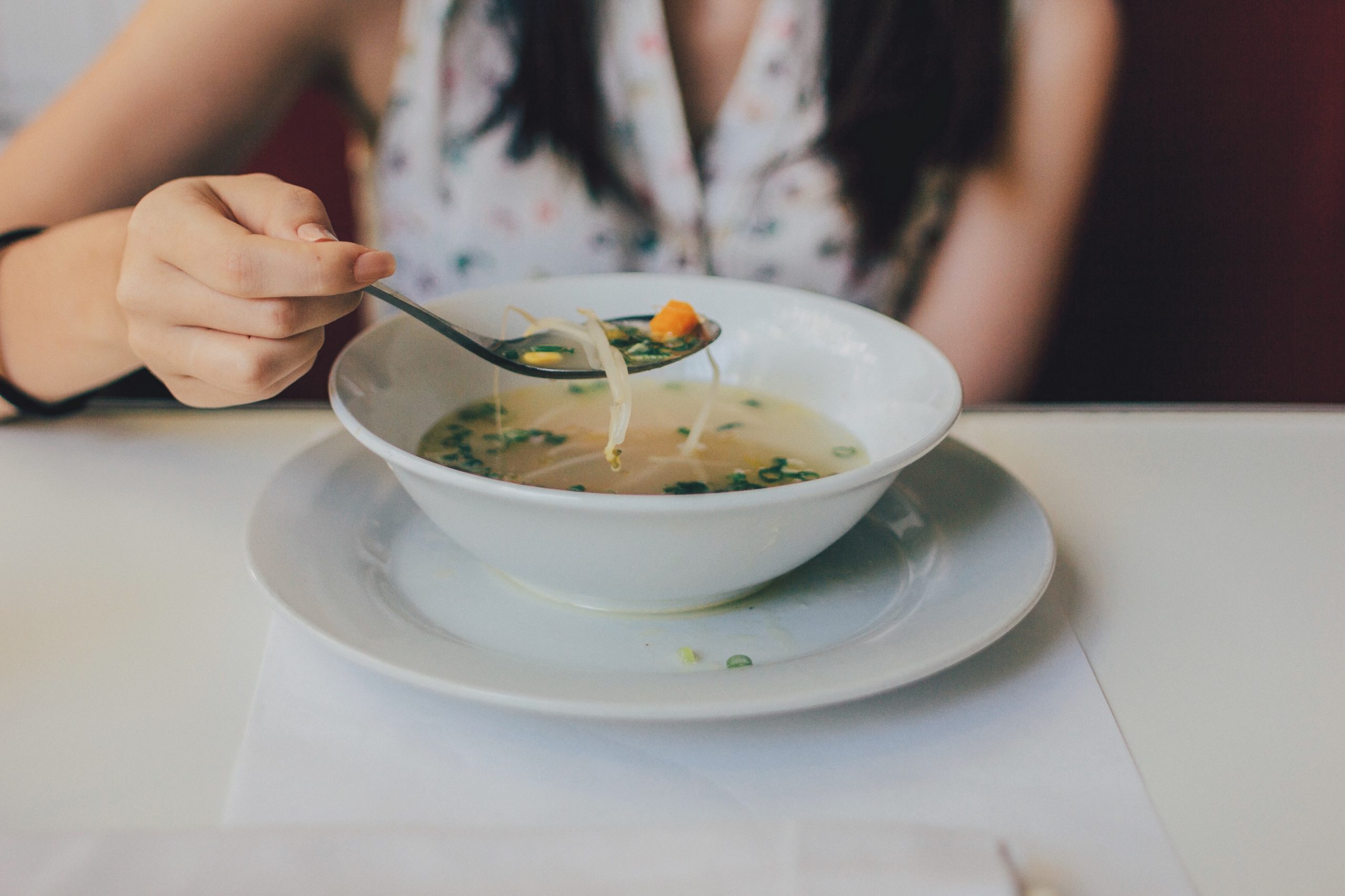 Hungarian food clear soup