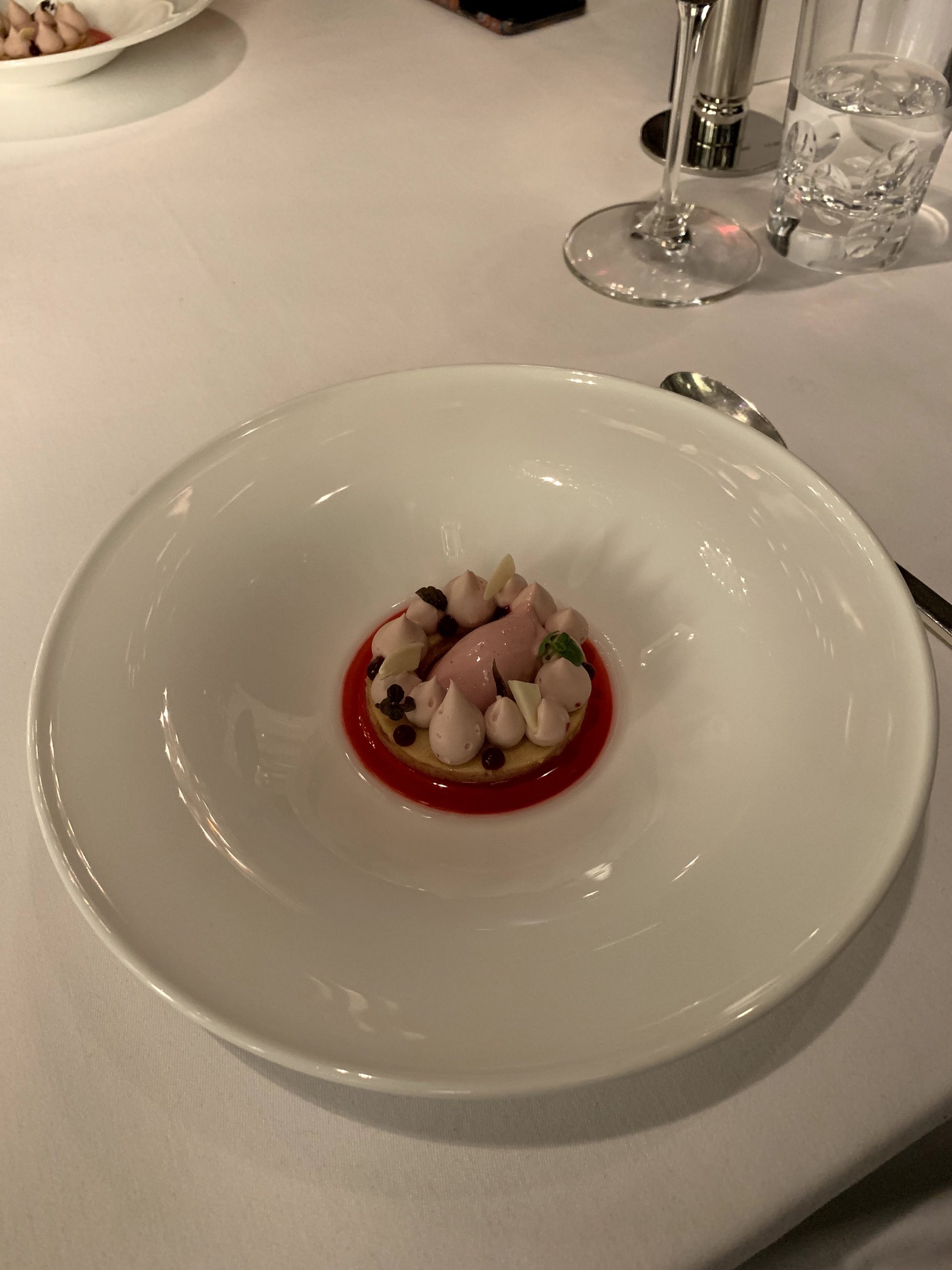 Ruby chocolate pre dessert