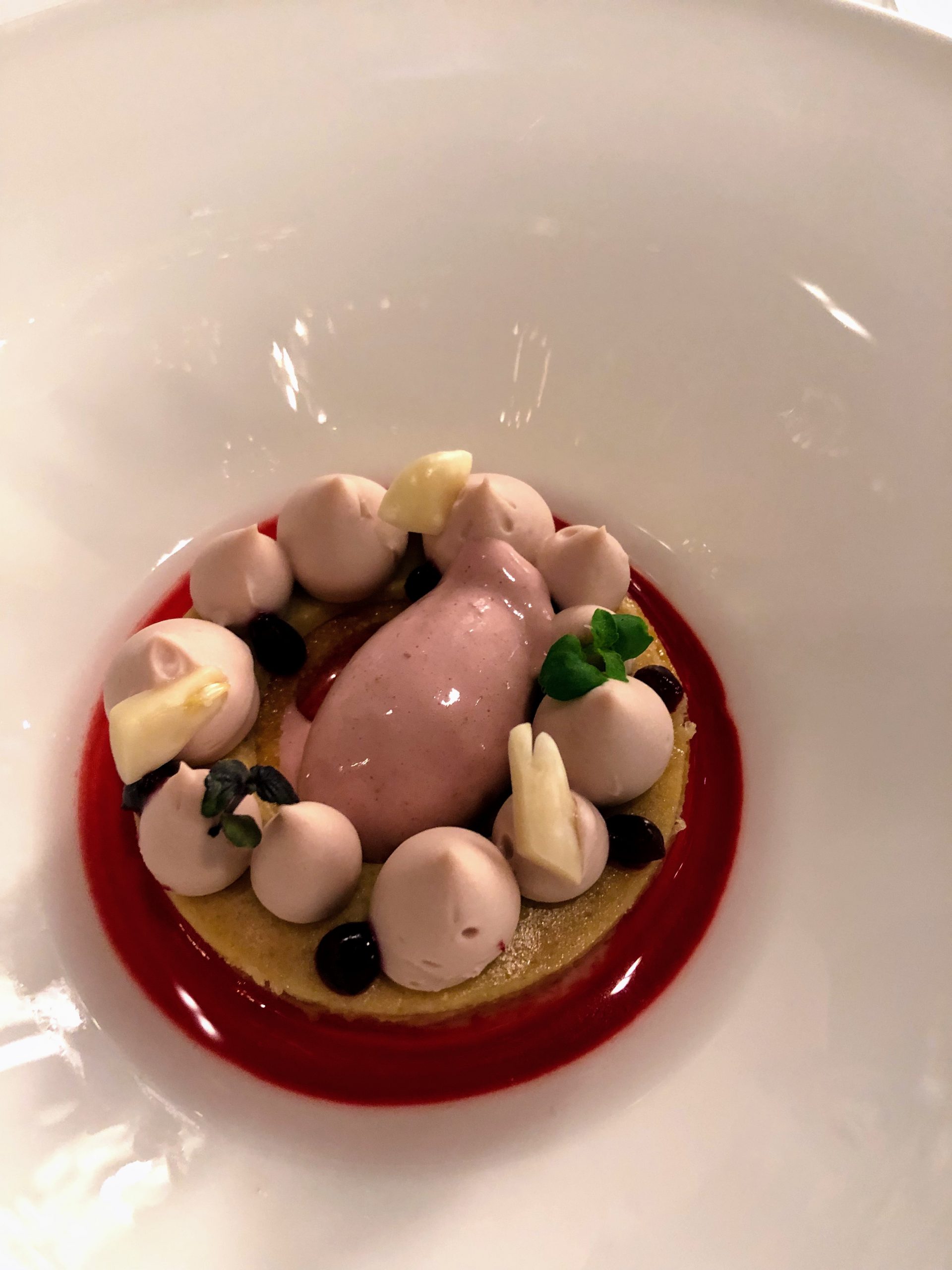 Ruby chocolate pre dessert