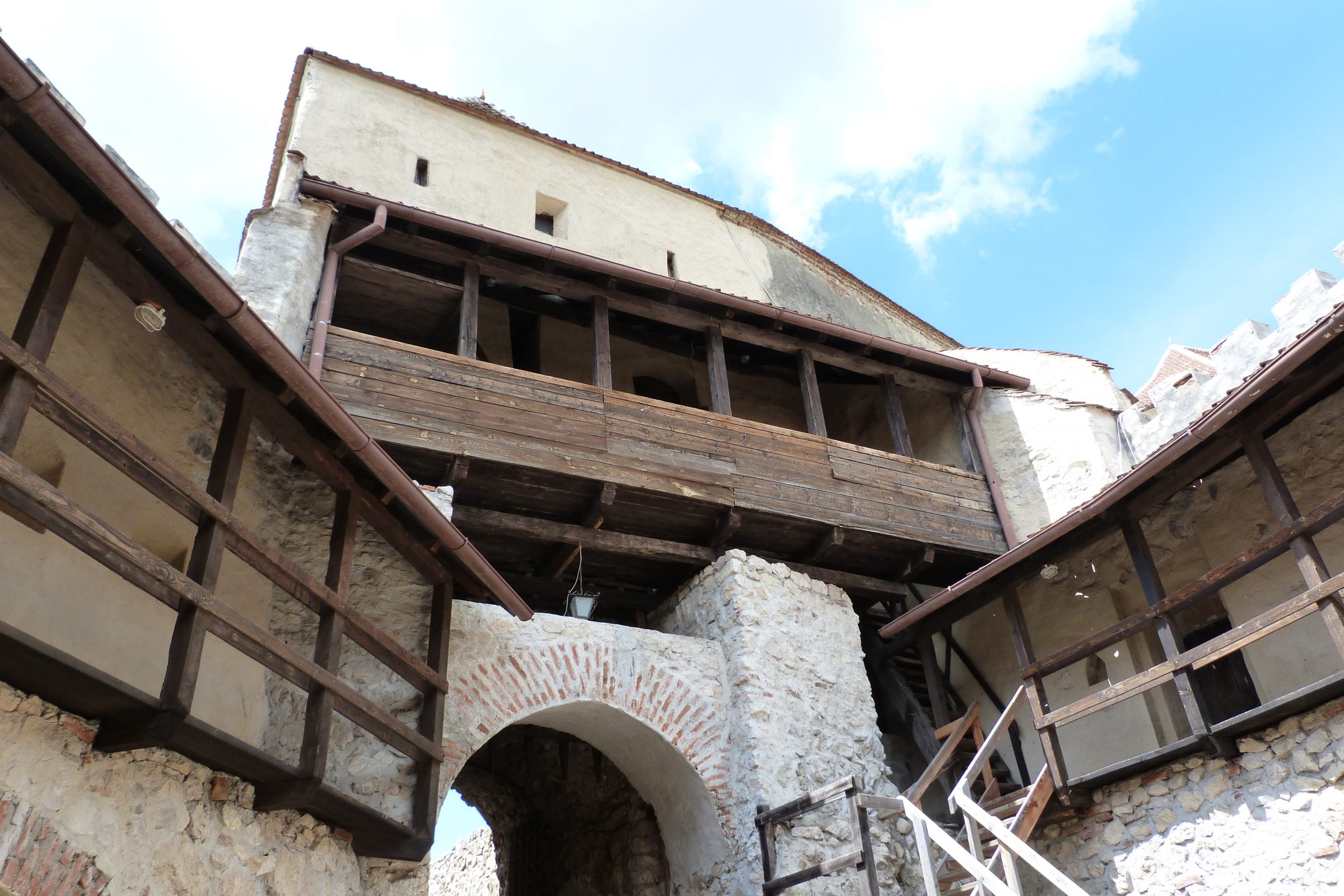 Inside the Rasnov fortress