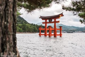 Itsukushima shrine with its great floating torii