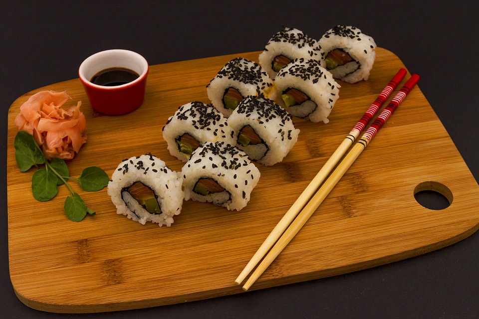 Japanese food sushi soy