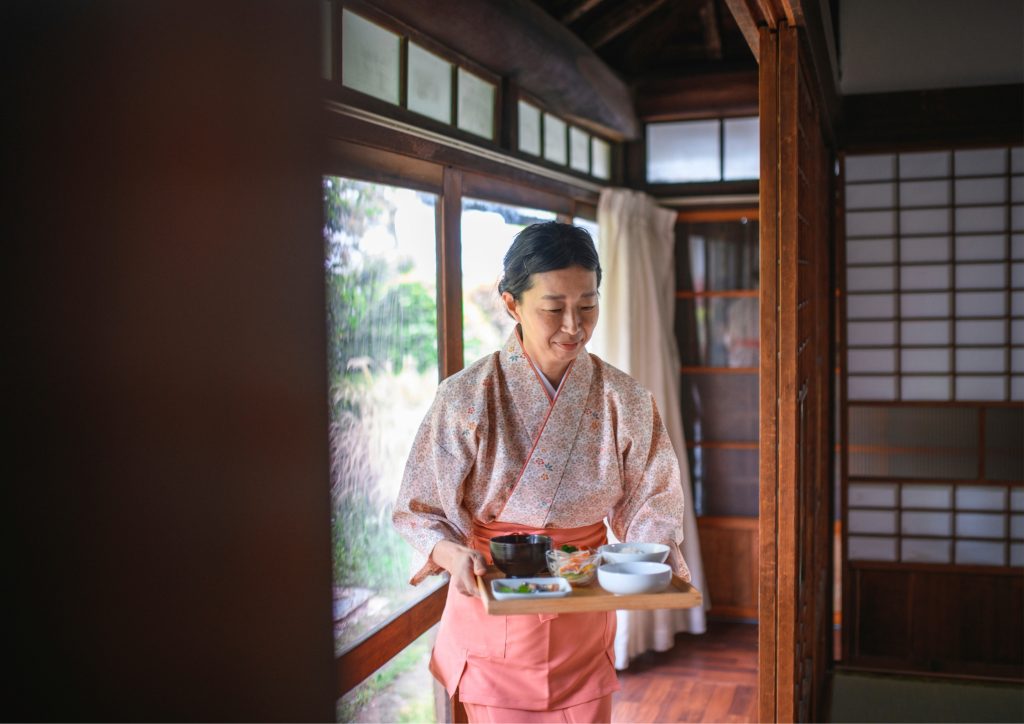Japanese hospitality in a ryokan