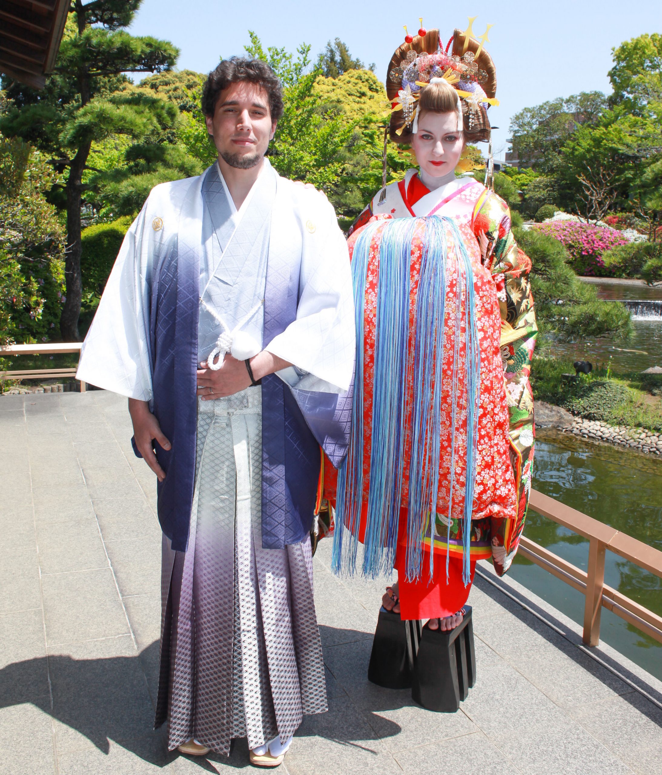Japanese Kimono Traditional Garden
