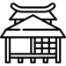 Japanese ryokan icon