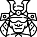 Japanese samurai icon